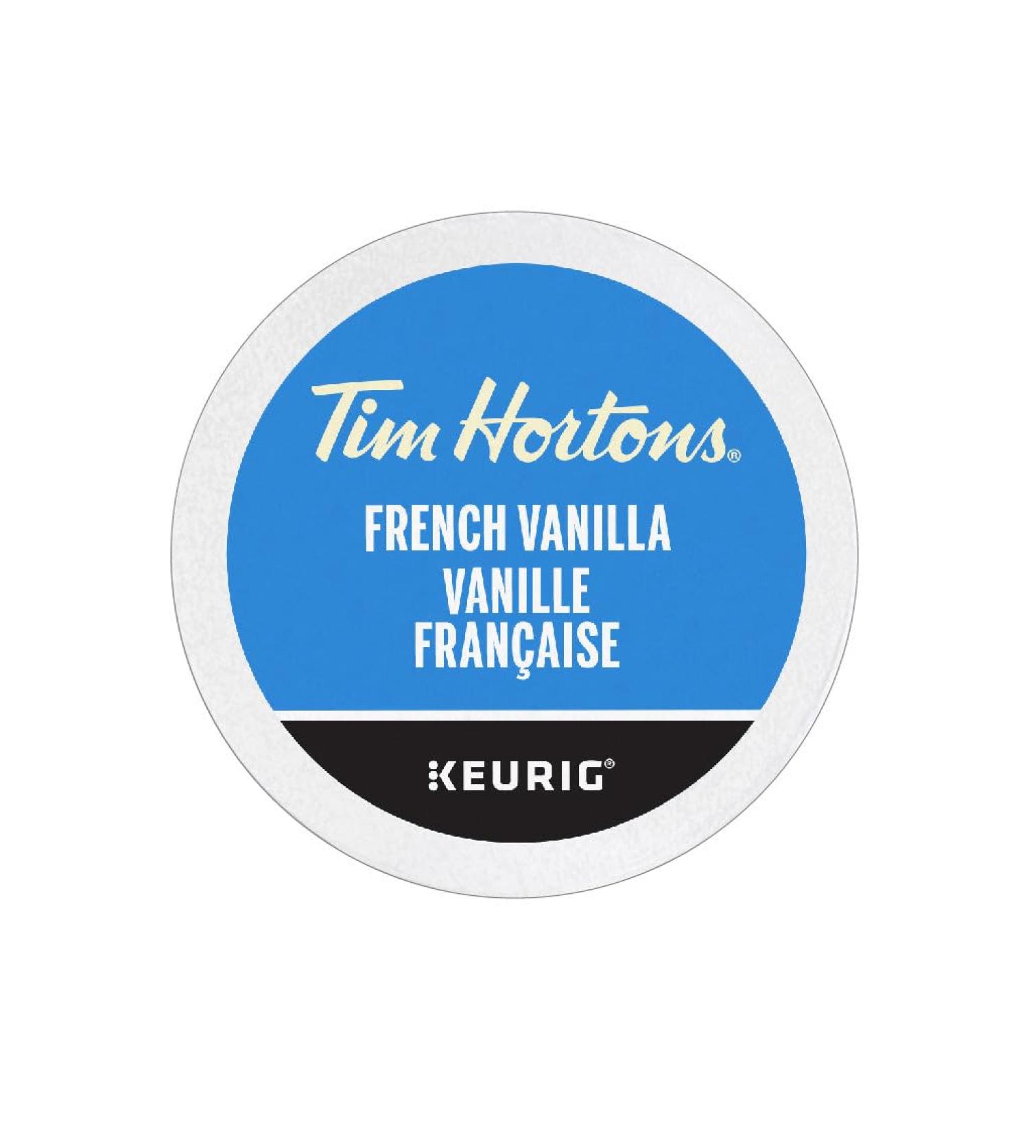 Tim Hortons French Vanilla Medium Roast Coffee 96 COUNT - Buy Online on GoSupps.com