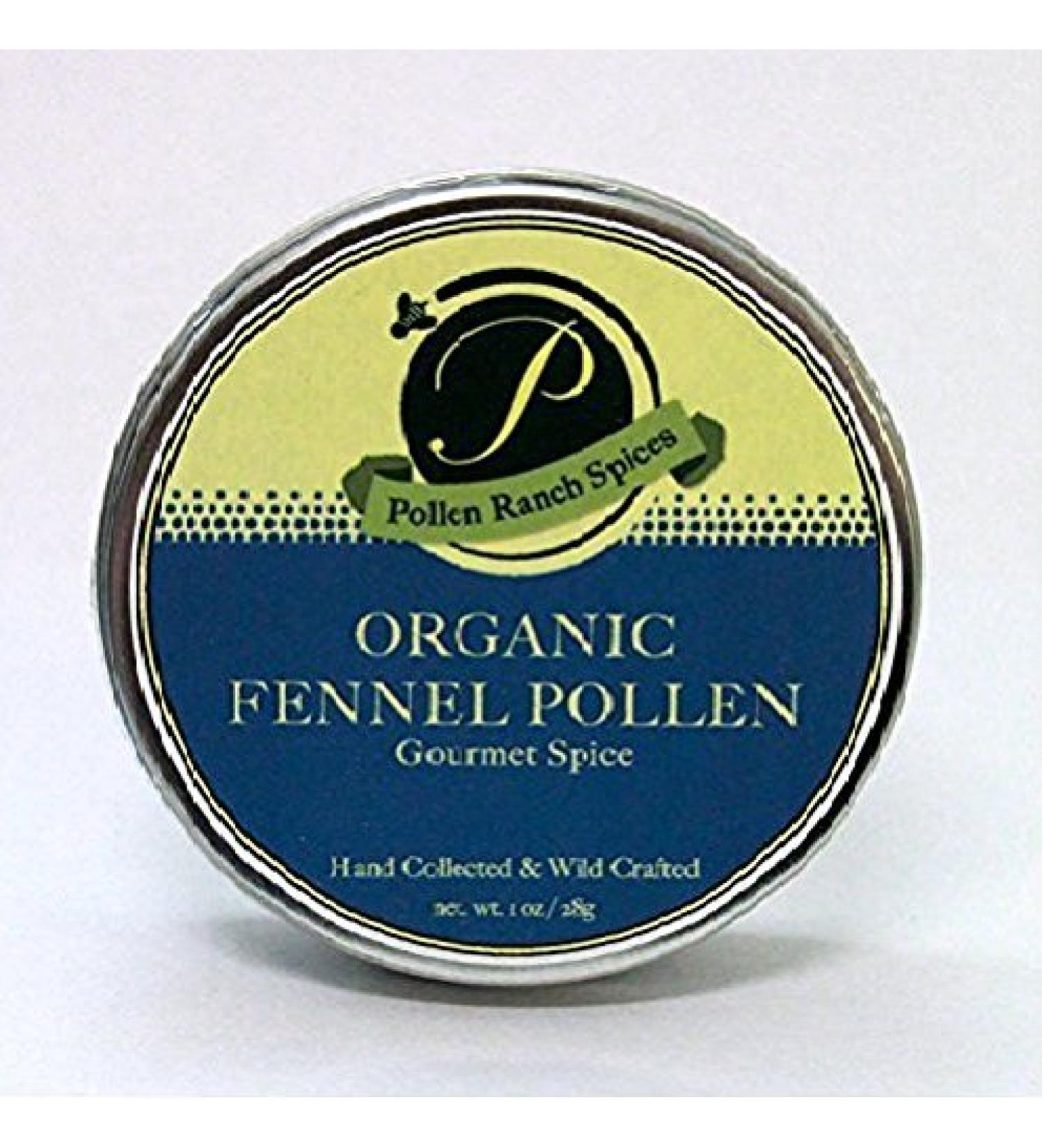 Pollen Ranch | Fennel Pollen | Organic Spice | 28 Gram Tin |1 oz.