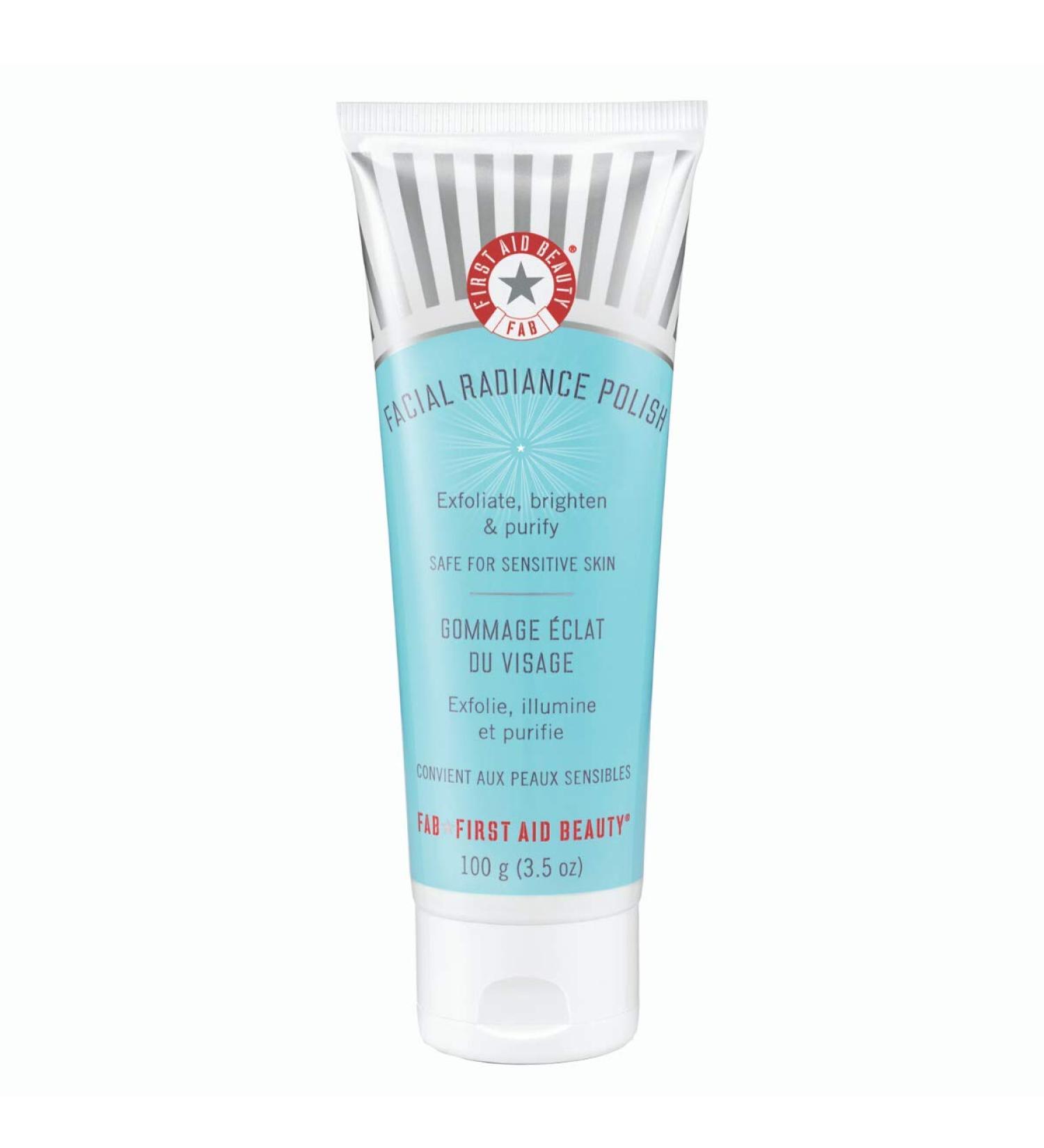First Aid Beauty Facial Radiance Polish - Vegan Exfoliating Face Wash with Willow Bark Extract - 3.5 oz - Buy Online on GoSupps.com