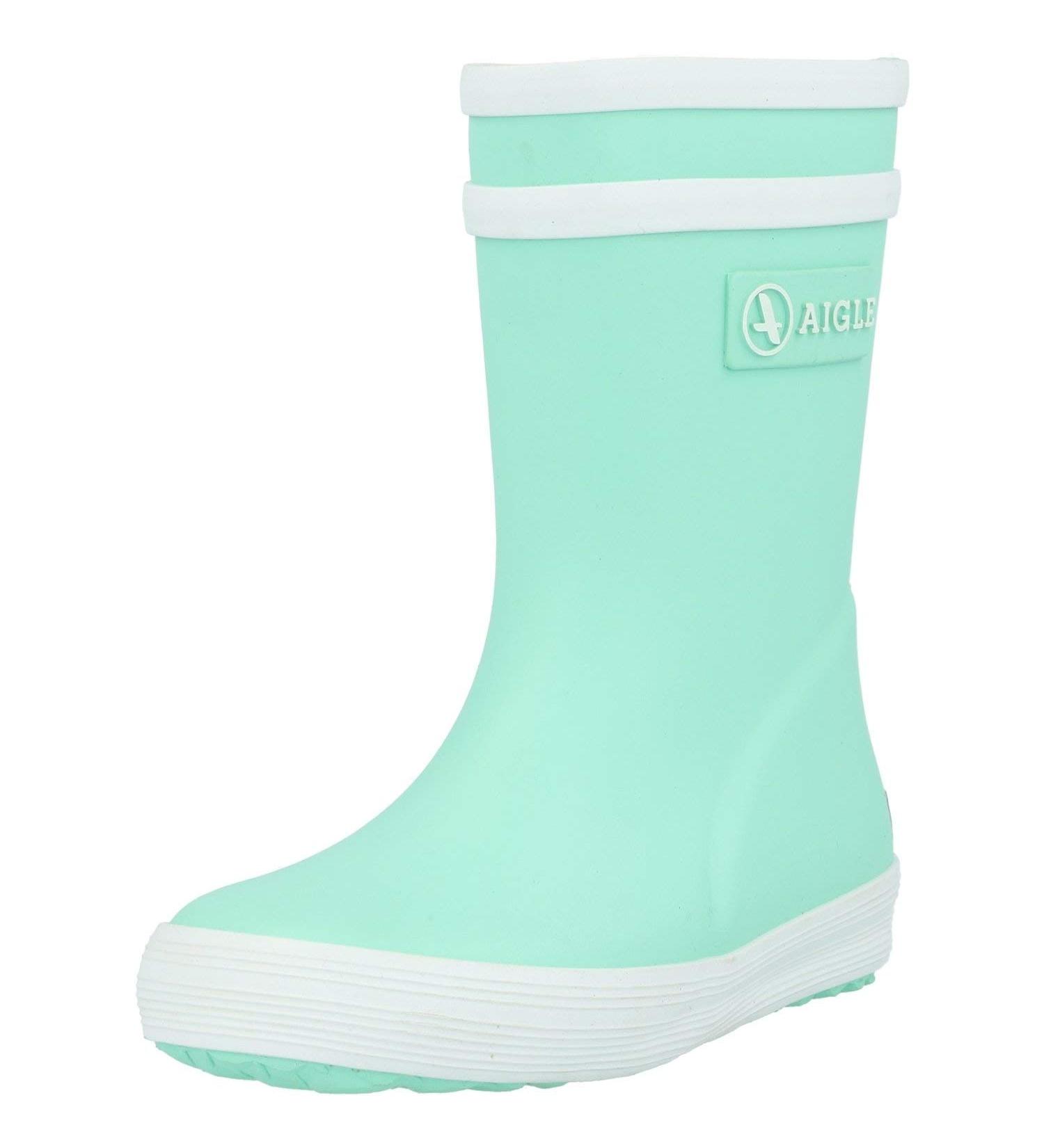 Aigle Unisex Kid's Baby Flac Wellington Boots - 3 UK Child - Green - Buy Online on GoSupps.com