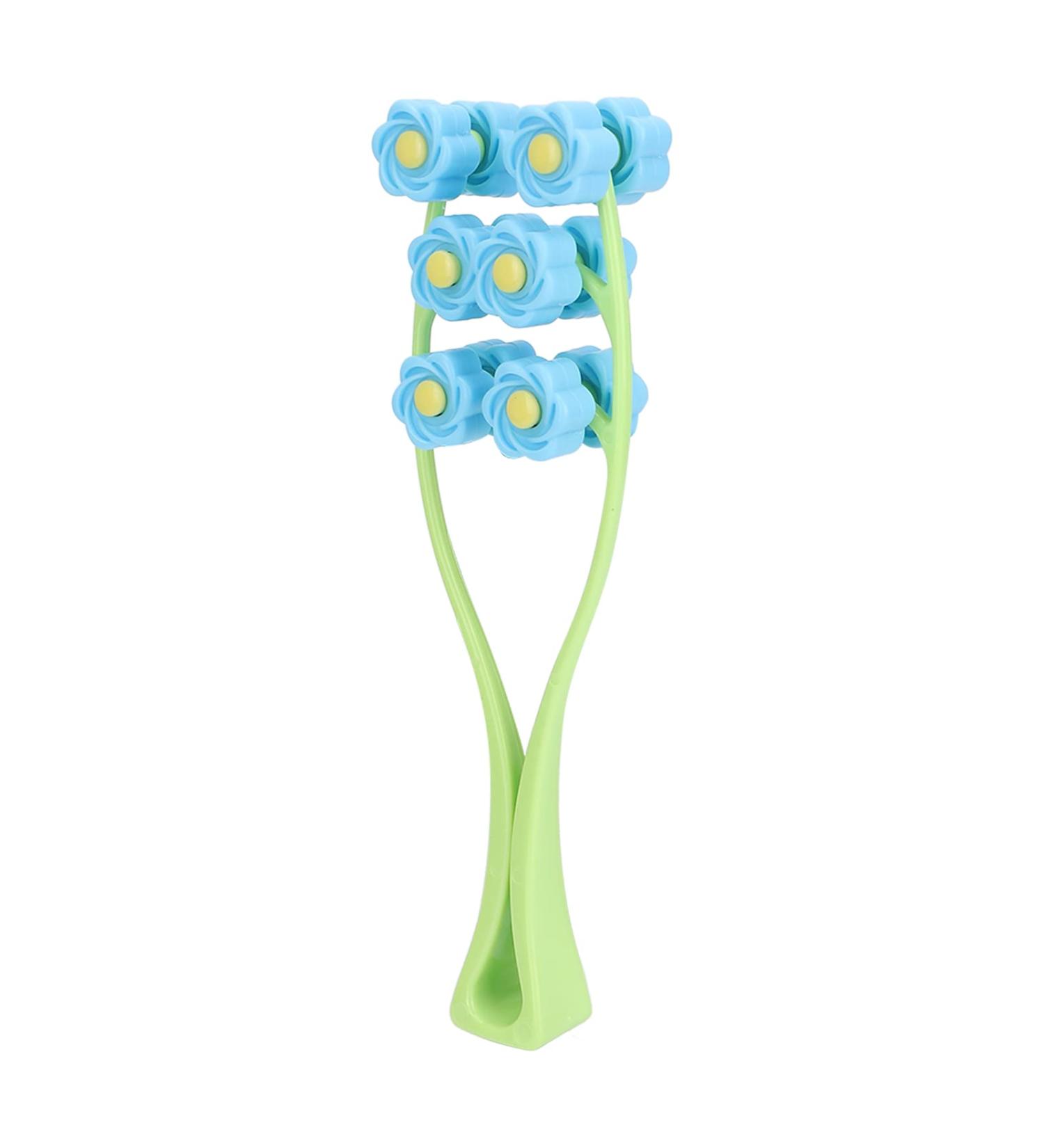 Buy Blue Letter Shaped Flower Type Massage Roller | Face Massager - International Shipping Available - Buy Online on GoSupps.com