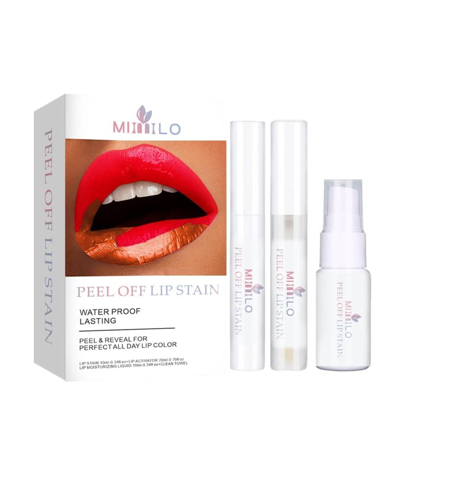 SHEEYOON Peel Off Lip Stain - Long Lasting Waterproof Matte Lip Color (Red) - Buy Online on GoSupps.com