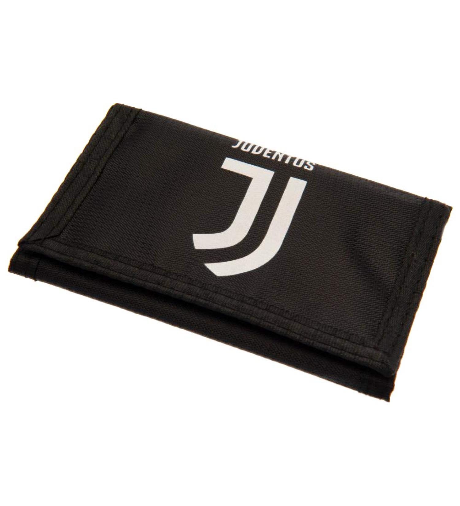 Juventus FC Official Black & White Tri Fold Wallet - Crest Badge Design | One Size - Buy Online on GoSupps.com