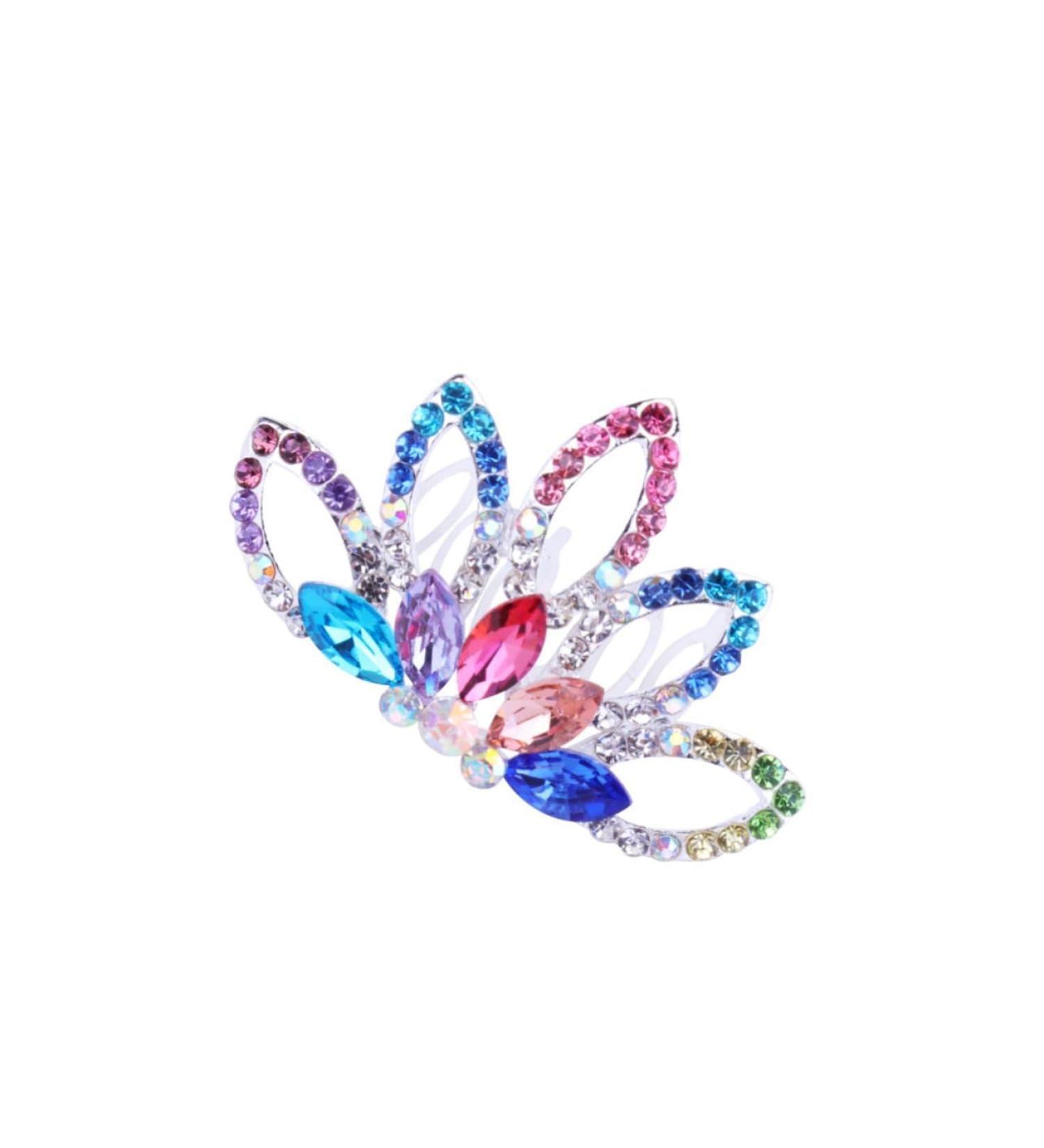 DOITOOL 1pc Hair Ribbons for Girls Hair Ties Kids Rhinestone Kids Womens Barrettes for Hair Barrettes for Women Rhinestone Headpiece Kids Scrunchies Princess Women's Hair Comb - Buy Online on GoSupps.com