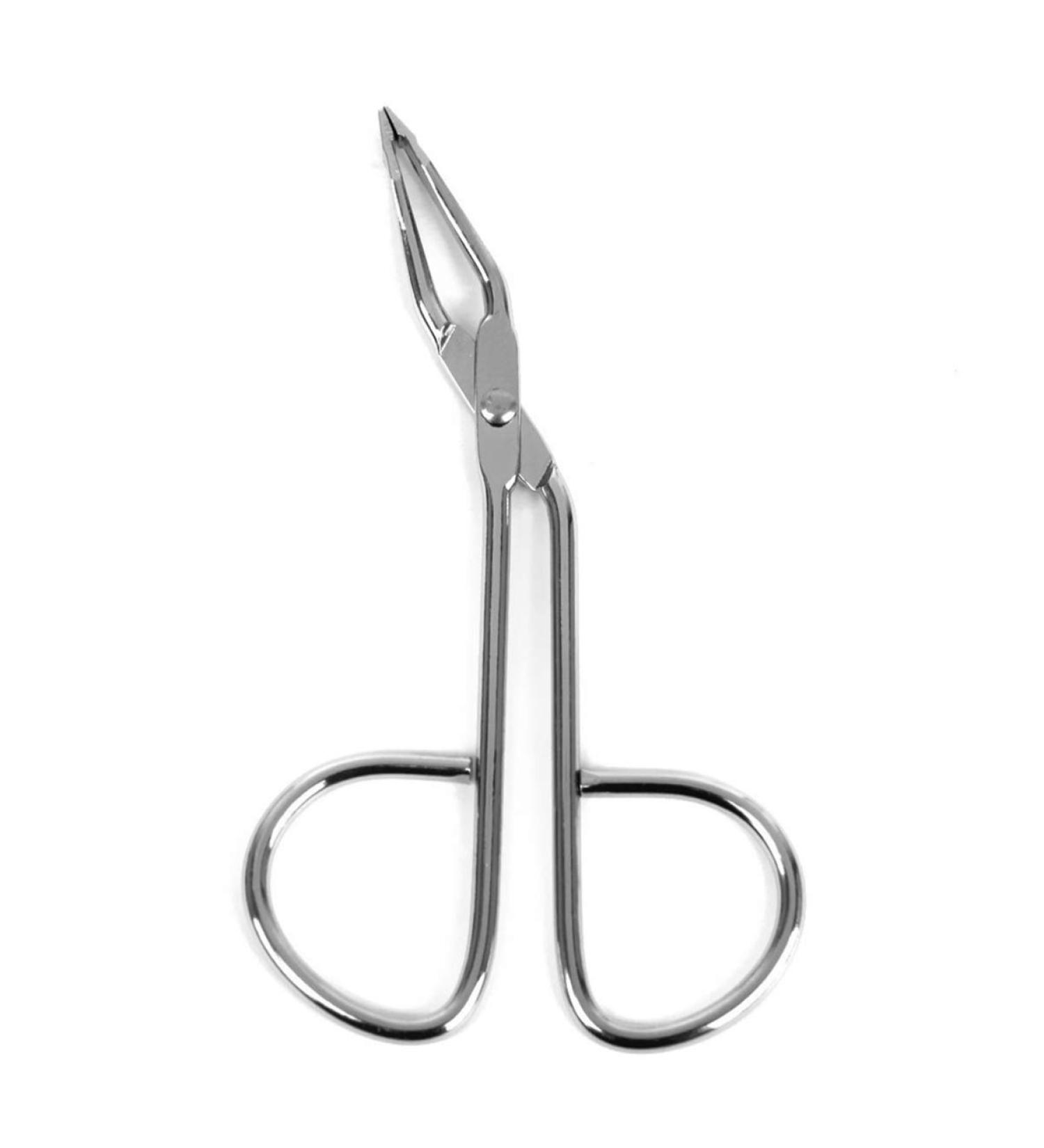 Minkissy Stainless Steel Eyebrow Tweezer Scissor Shaped Eyebrow Tweezer Clip Flat Tip Tweezers Hair Plucker for Men Women (Silver) - Buy Online on GoSupps.com