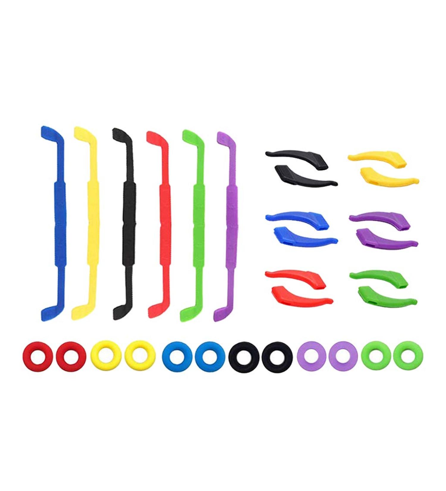 Fenteer Glasses Straps Ear Grips Hooks - Eyeglass Holder Set (12 Pairs + 6 Pcs) - International Shipping Available - Buy Online on GoSupps.com