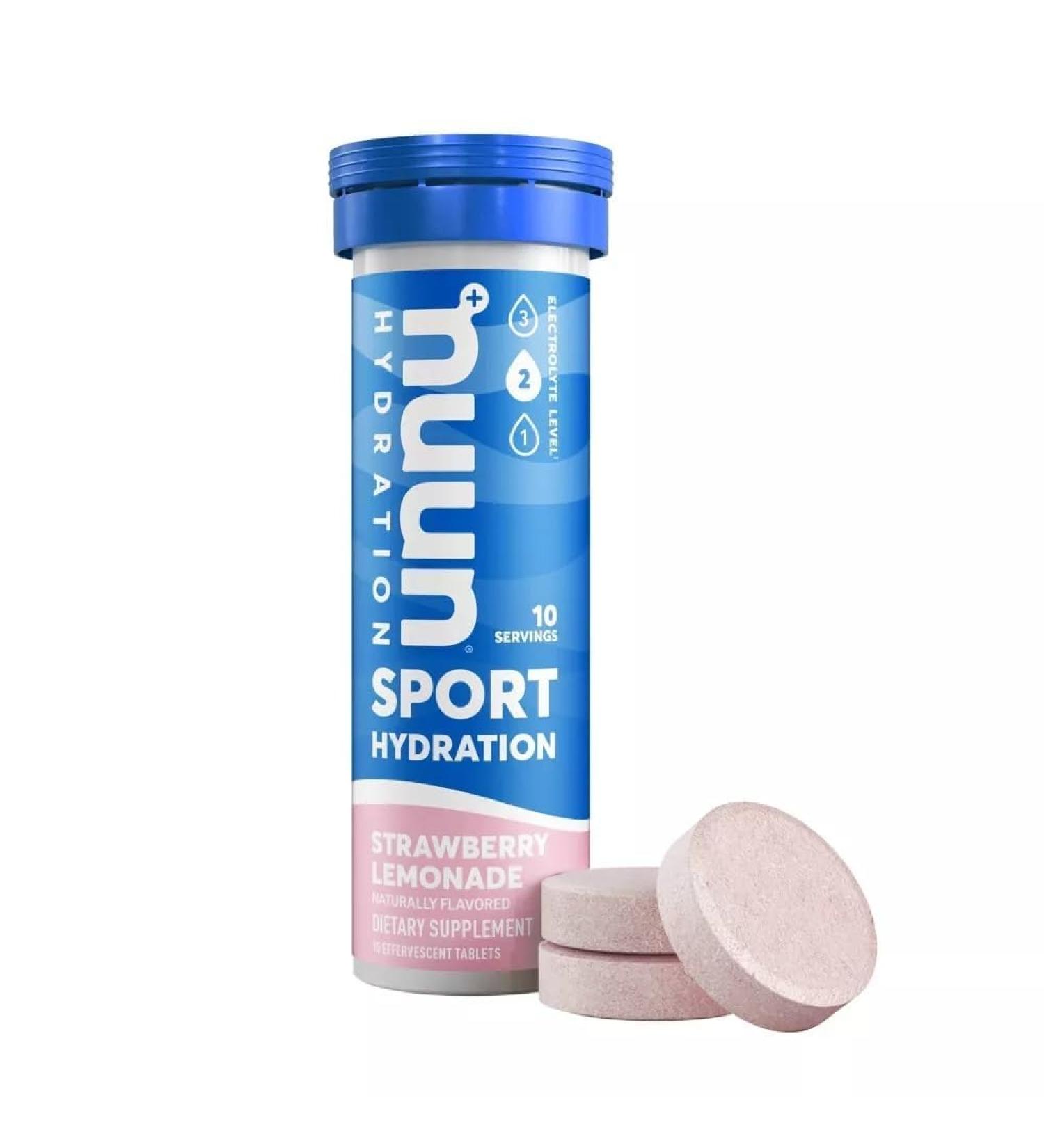 Nuun Hydration Nuun Active - Strawberry Lemonade 10 Tablets per pack(6 pack) - Buy Online on GoSupps.com