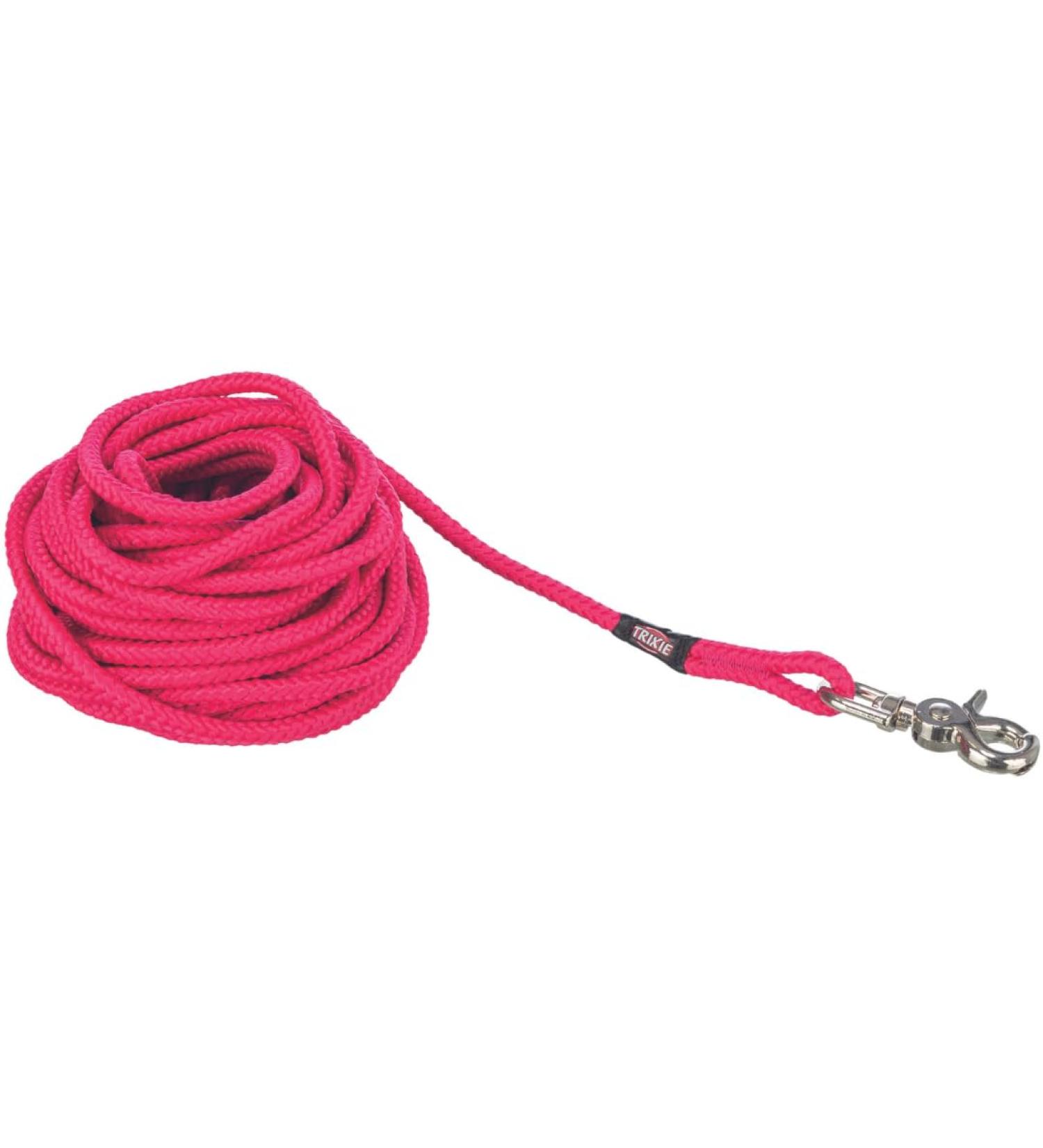 Trixie Drag Line S-L 5m 6mm Fuchsia - Long Training Leash for Small to Large Dogs | International Shipping Available - Buy Online on GoSupps.com