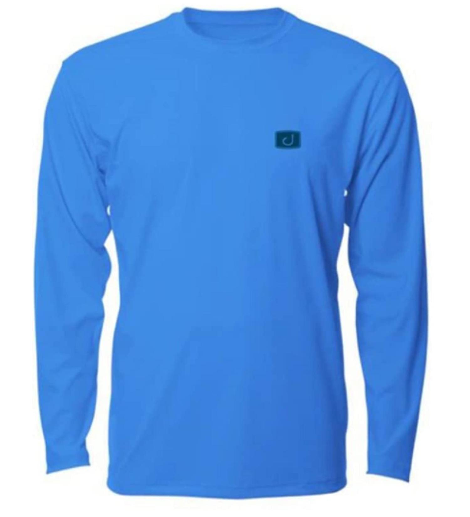 AVID Sportswear Core AVIDry Long Sleeve Shirt (50+ UPF) (Marina Blue, XX-Large)