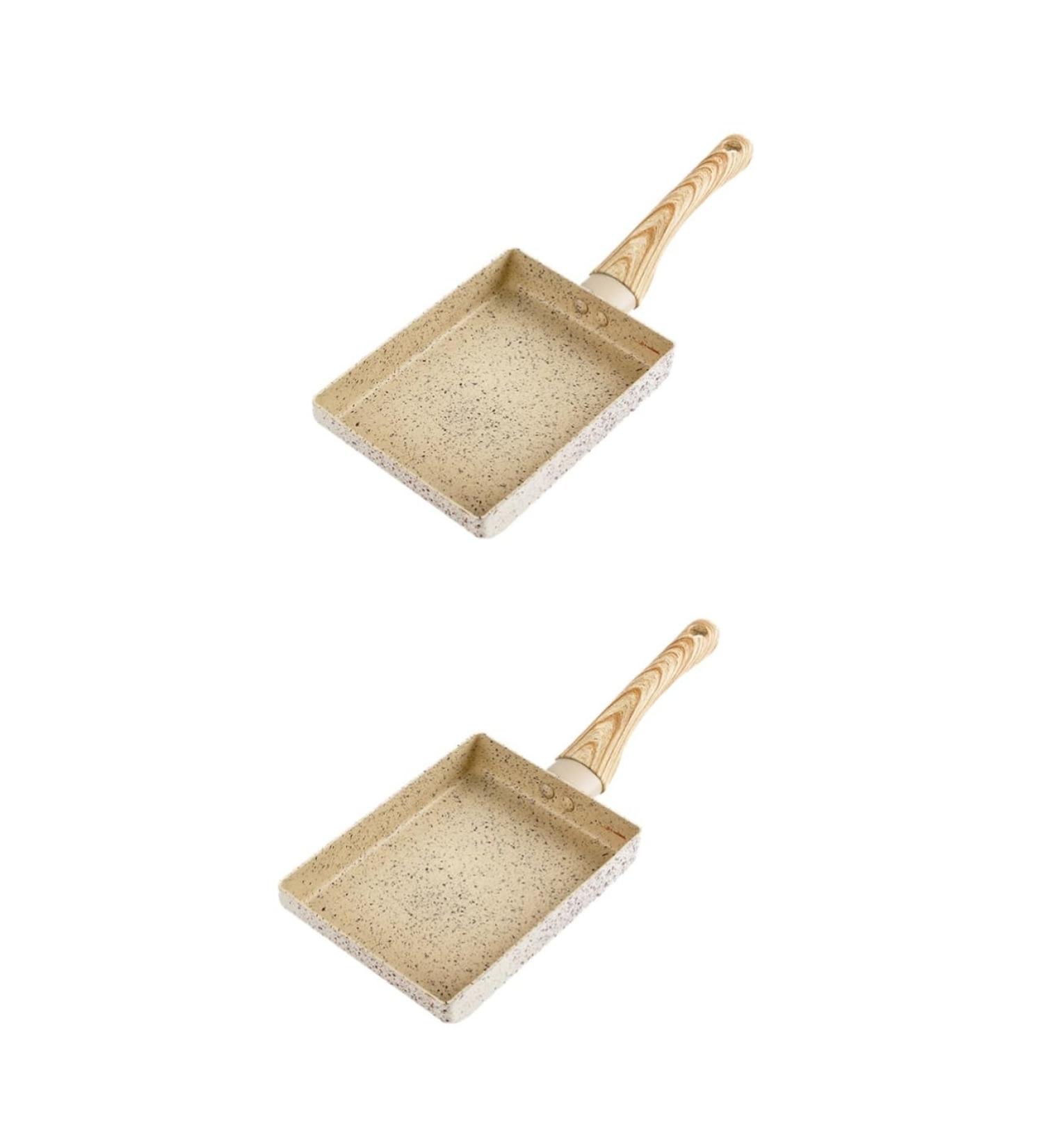 MAGICLULU 2 Pcs Breakfast Pan Nonstick Egg Pan Nonstick Fry Pan Grill Cookware Non Stick Frying Pans Iron Omelette Pan Home Cooking Pan Non Stick Skillet Household Tamagoyaki Aluminum Alloy 36x13x3cmx2pcs Assorted Colorx2pcs - Buy Online on GoSupps.com