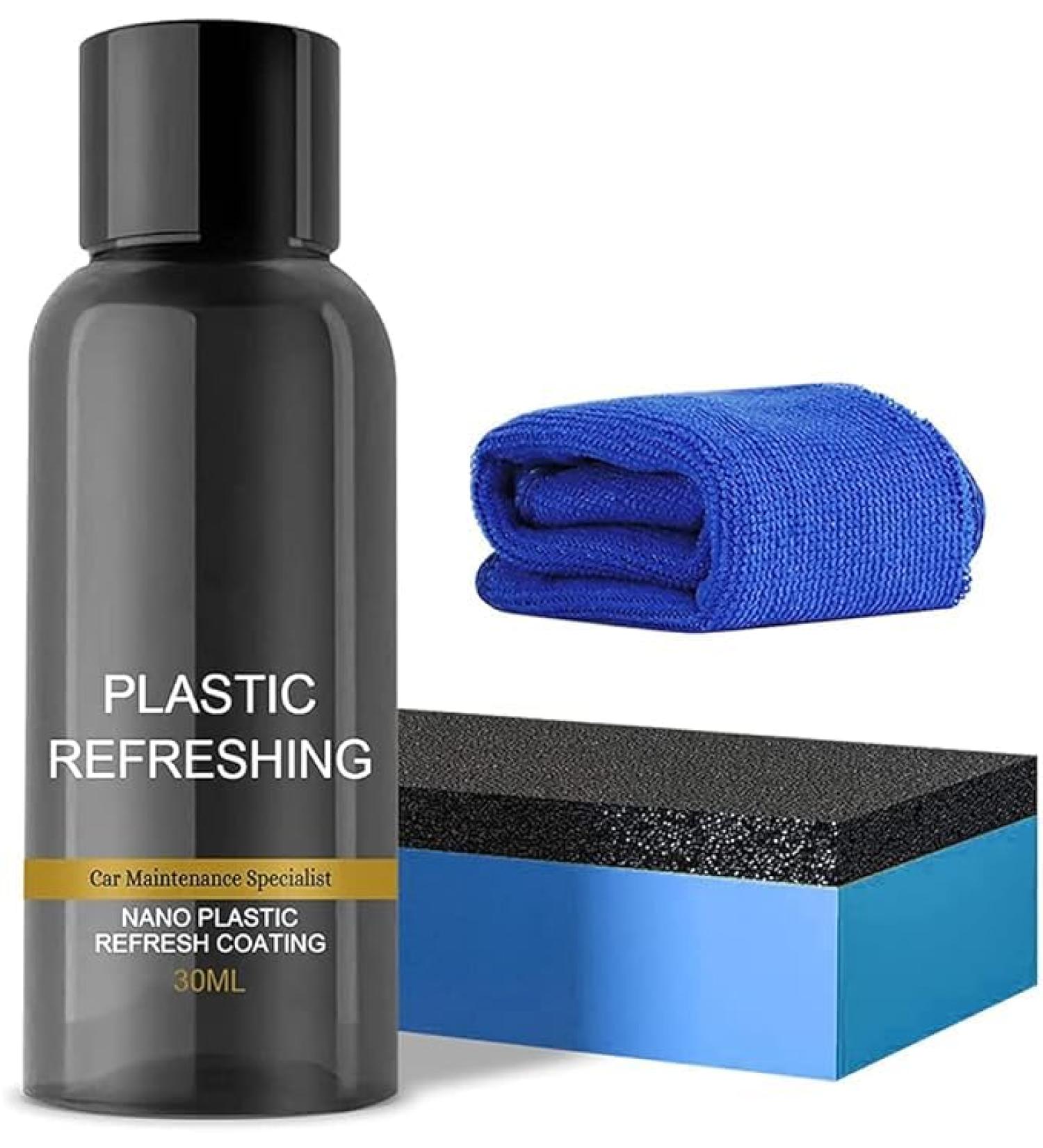 |Most Gifted| 2024 New Plastic Refreshing Coating Car Plastic Revitalizing Coating Agent Plastic Parts Refurbish Agent for Car Automotive Interior Cleaning Agent - 30ml/50ml * 1/2/3/4 (1Count (Pack of 1)*30ml) - Buy Online on GoSupps.com