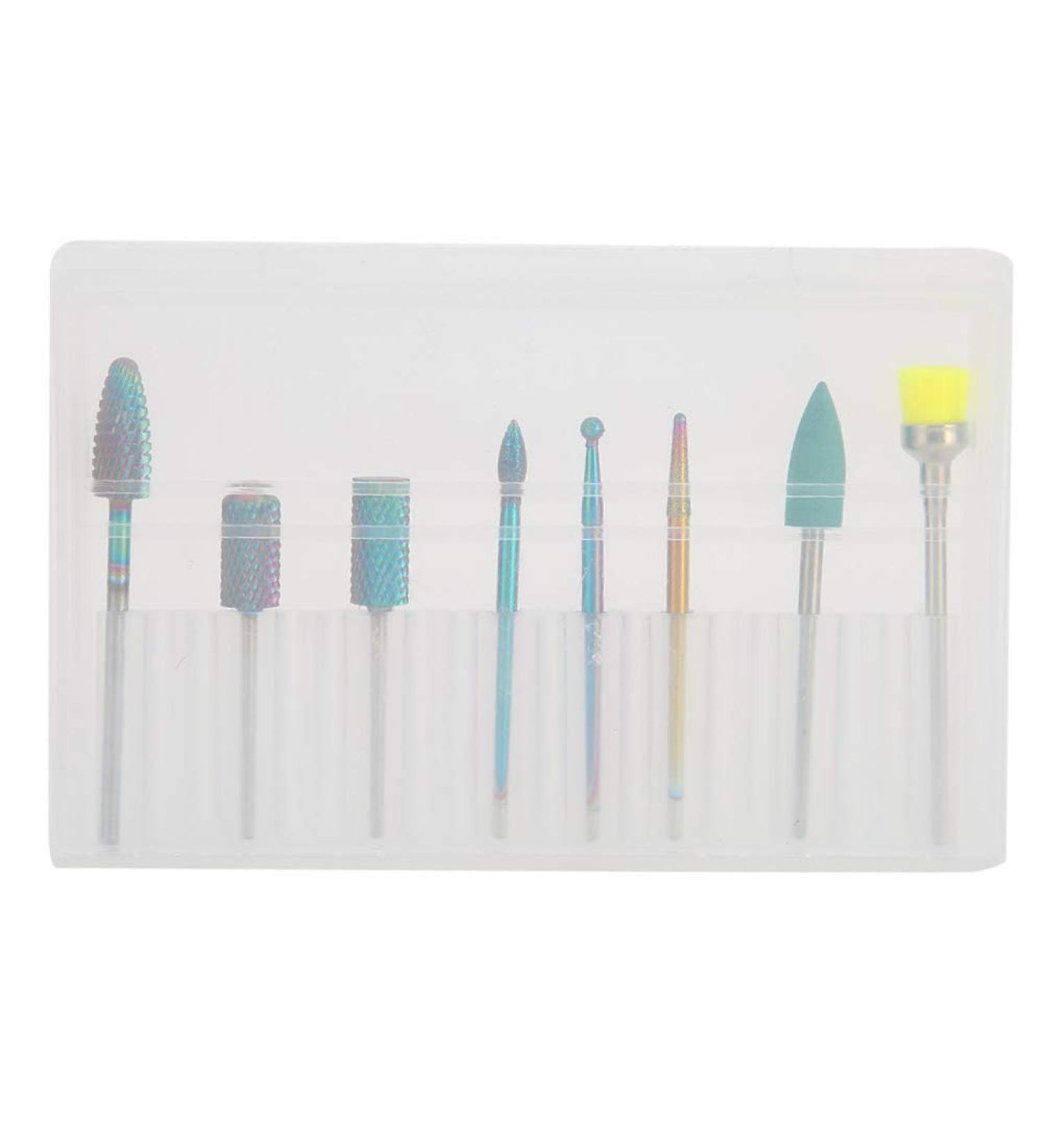 8pcs Tungsten Steel Nail Drill Set - Polishing & Grinding Heads for Manicure Dead Skin Removal and Nail Polish Accessories - Ideal for Nail Studios & Home Use - Buy Online on GoSupps.com