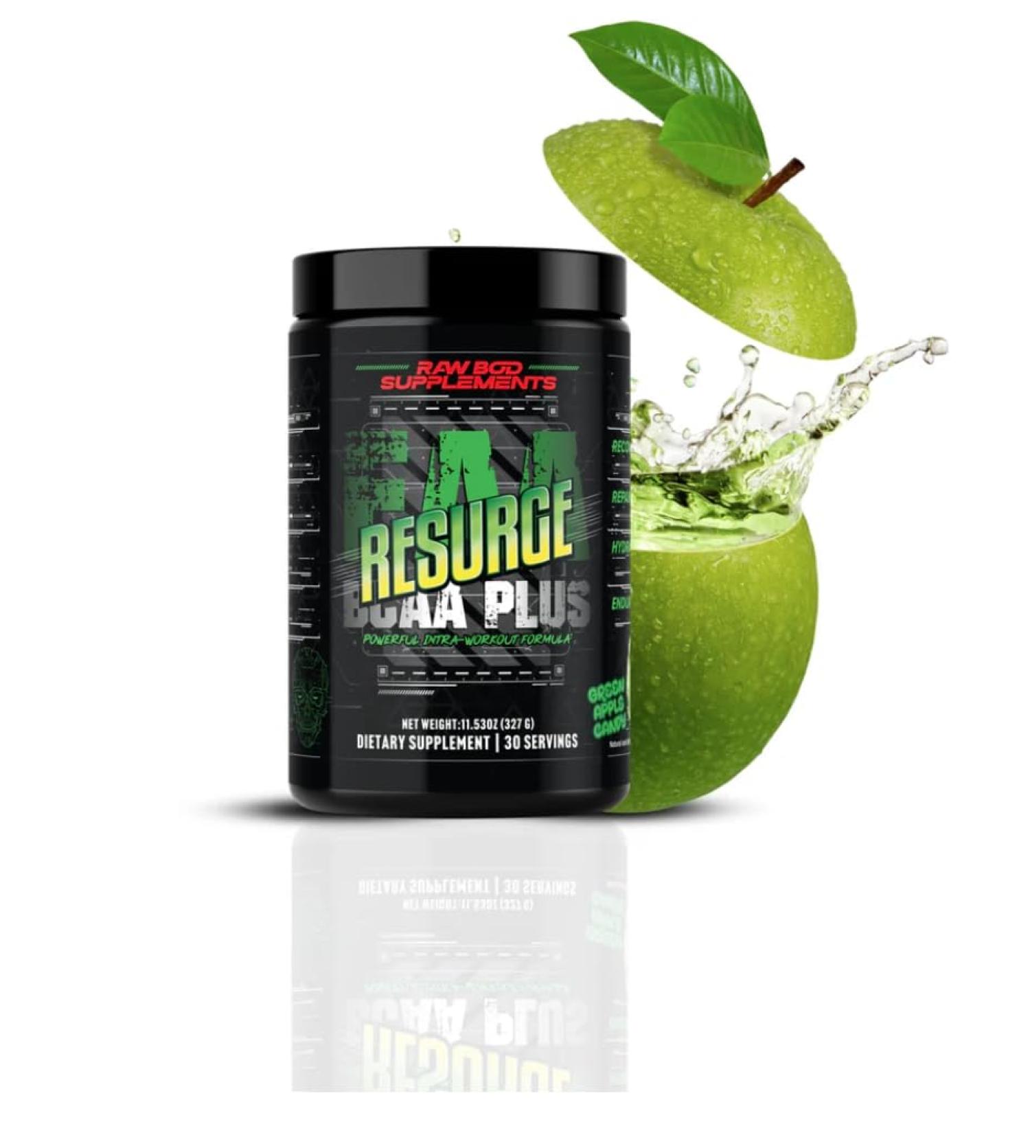 Resurge BCAA Plus Intra-Workout Supplement - Green Apple Candy Flavor | 30 Servings | Best International Shipping - Buy Online on GoSupps.com