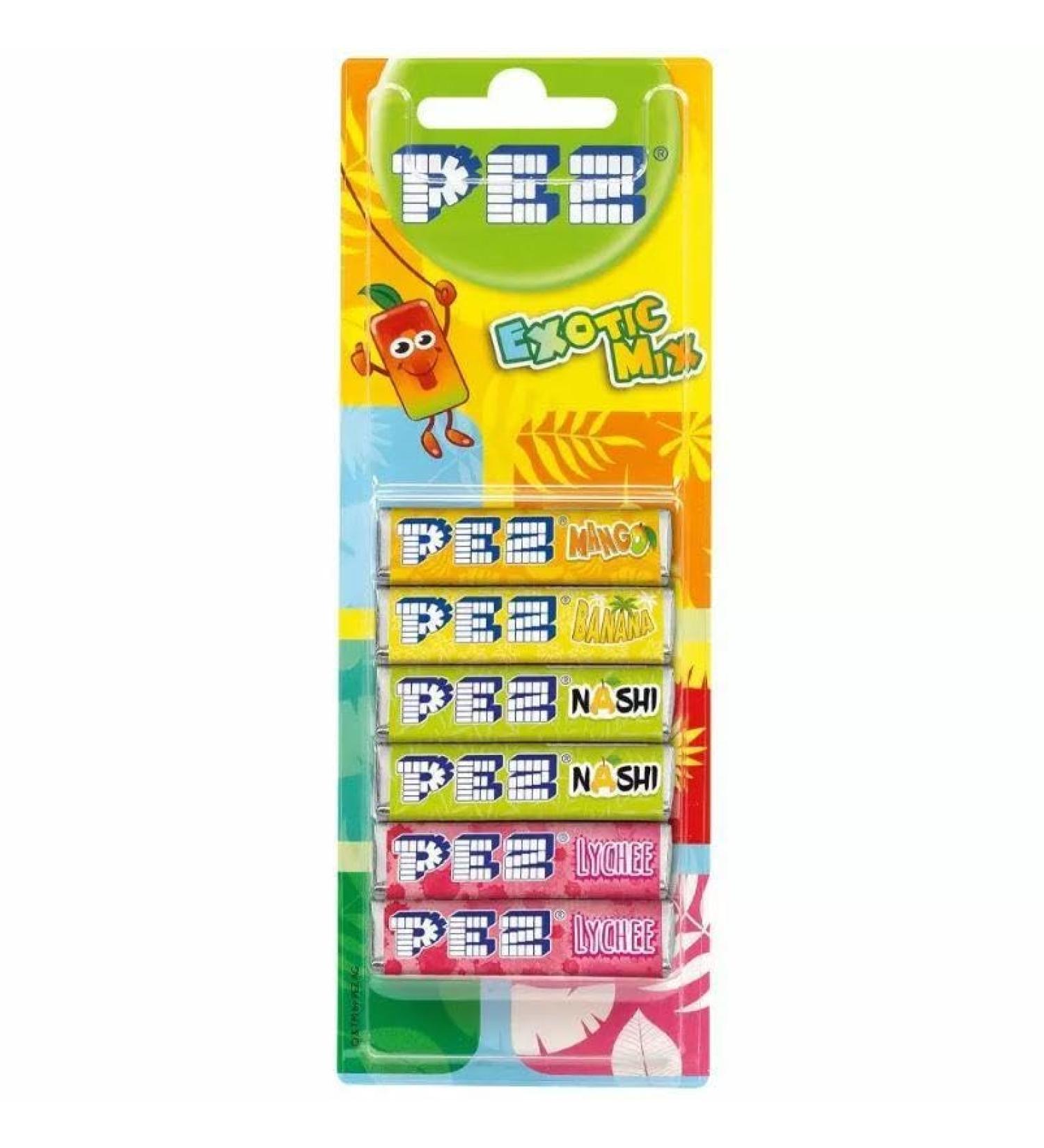 Pez Exotic Mix Refills 6 Pack 51g