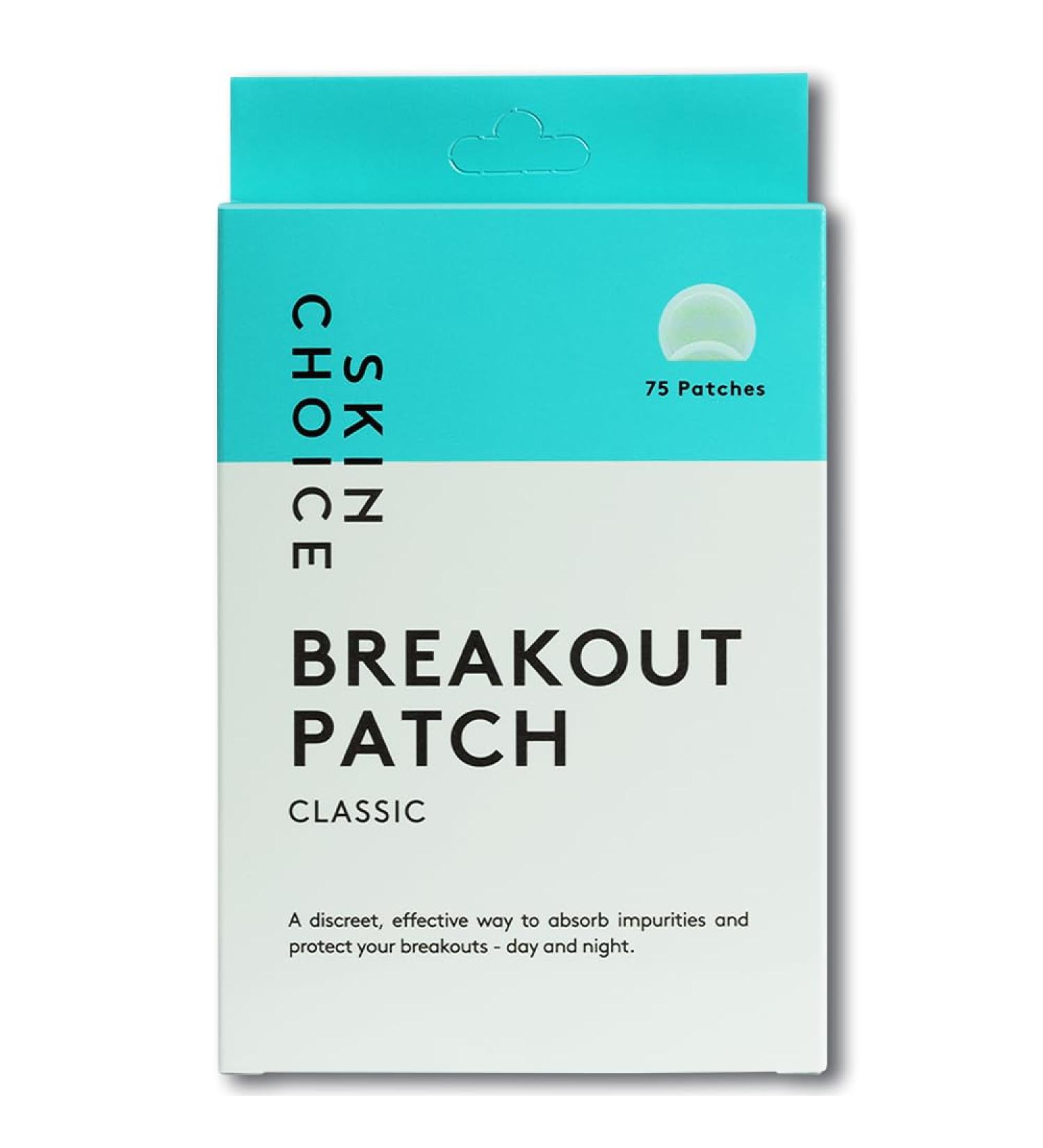 Skinchoice Breakout Pimple Plaster - 75 Hydrocolloid Acne Treatment Vegan & Cruelty-Free Powerful Pimple Relief (1 Pack) - Buy Online on GoSupps.com