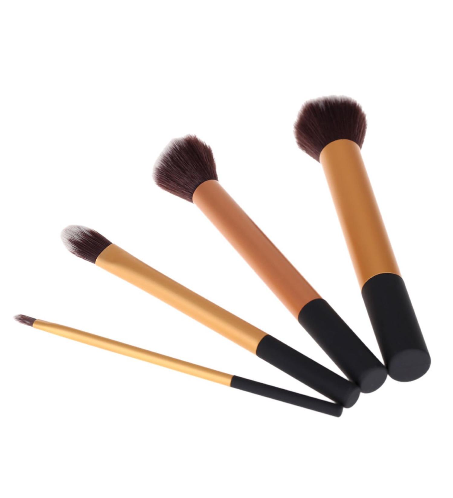 TRIXES Set of 4 Soft Makeup Brushes in Hanging Bag - Perfect for Foundation & Powder | International Shipping Available - Buy Online on GoSupps.com