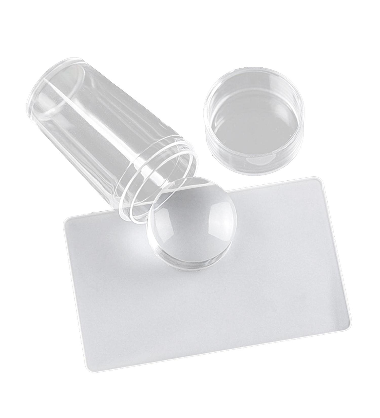 Nail Art Stamp Set - Clear Jelly Stamper & Scraper for Stunning Nail Designs | International Shipping - Buy Online on GoSupps.com