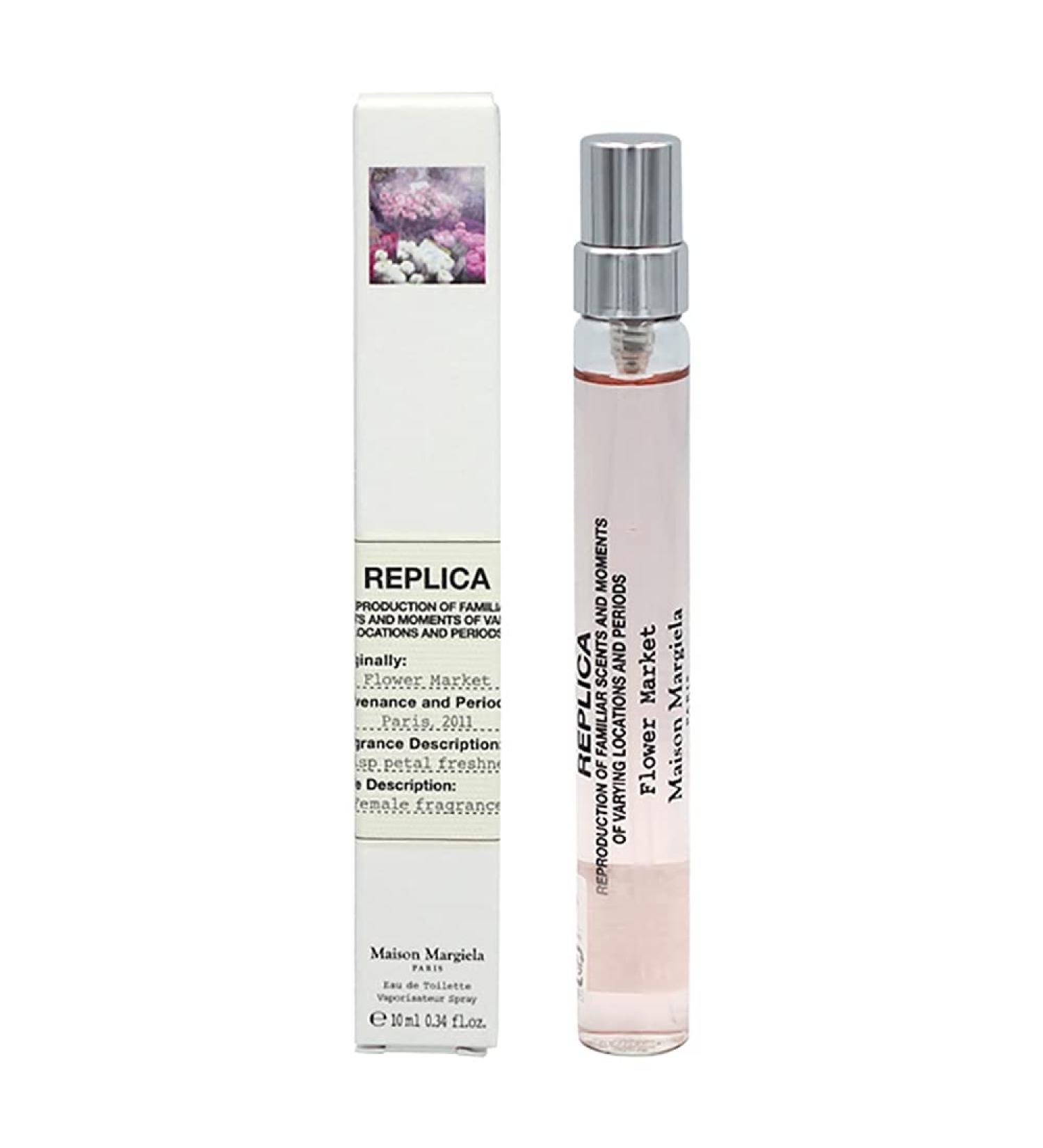 Maison Margiela Replica Flower Market Travel Spray Eau De Toilette Floral Fresh 0.34 Fl Oz (Pack of 1)