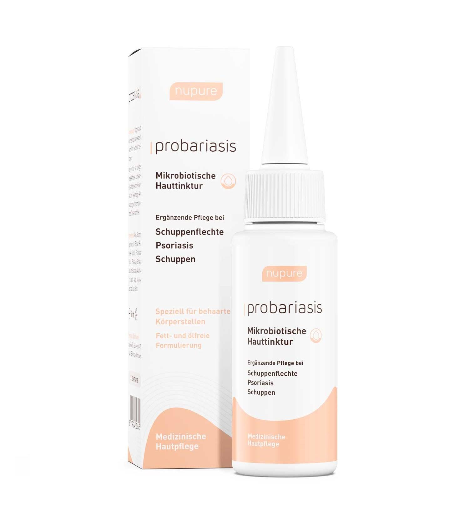 AixSwiss BV Nupure Probariasis Microbiotic skin tincture for psoriasis psoriasis irritation and itching particularly suitable for head and hairy body parts relieves itching irritation and redness - Buy Online on GoSupps.com