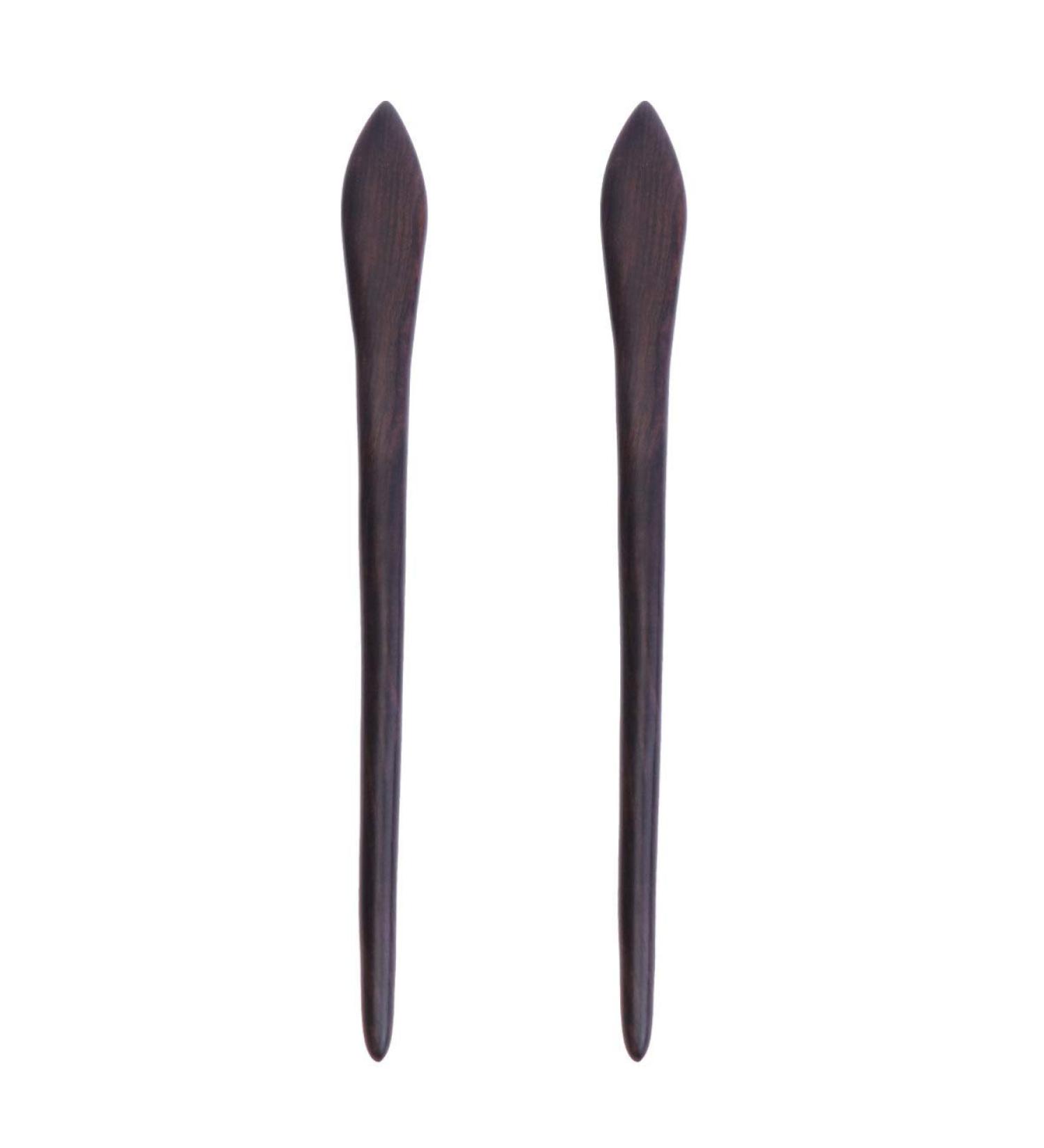 Beaupretty Hand-Carved Japanese Hair Chopsticks - 2 Pack Wood Hairsticks & Hair Pins for Long Hair Women - Buy Online on GoSupps.com