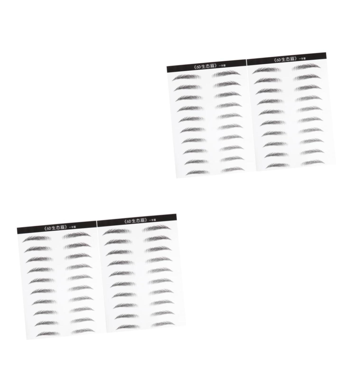 Balacoo 4 Sheets Pairs Black Stickers Adhesive Eyebrow Template Eyebrow Stickers Cosmetic The Lazy 6d - Buy Online on GoSupps.com