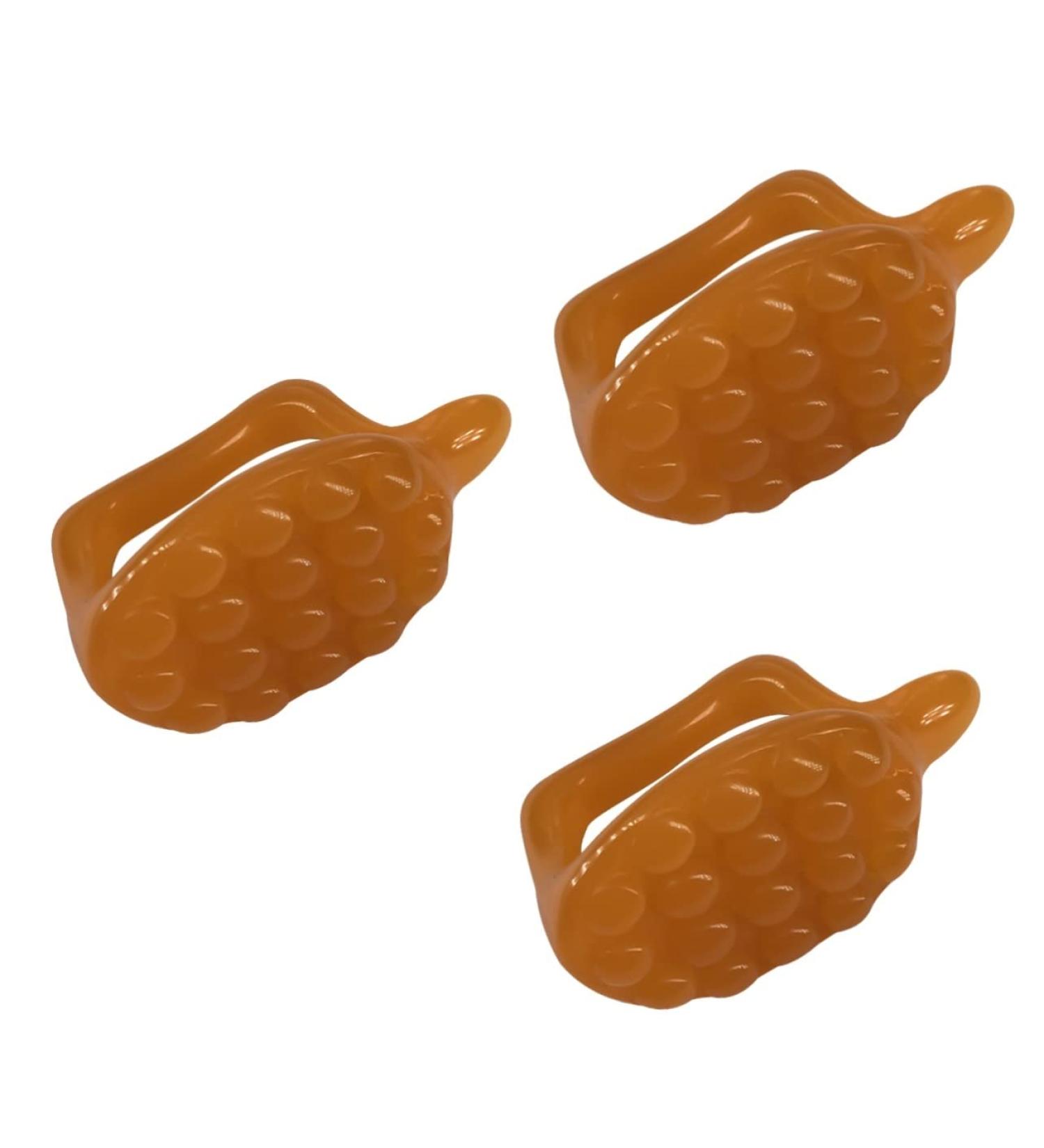Beavorty 3 STK Turtle Bush Massage Tools - Natural Resin Guasha for Face Lifting & Beauty | Trigger Point Massage | Orange 11x6.5cm - Shop Now! - Buy Online on GoSupps.com
