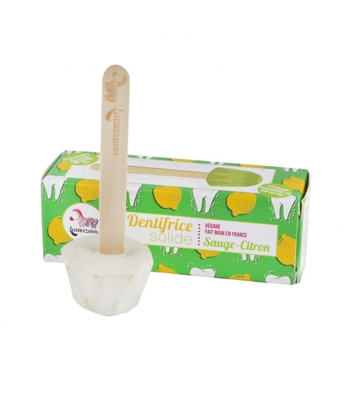 LAMAZUNA Solid Toothpaste Sage-Lemon 17g Organic -