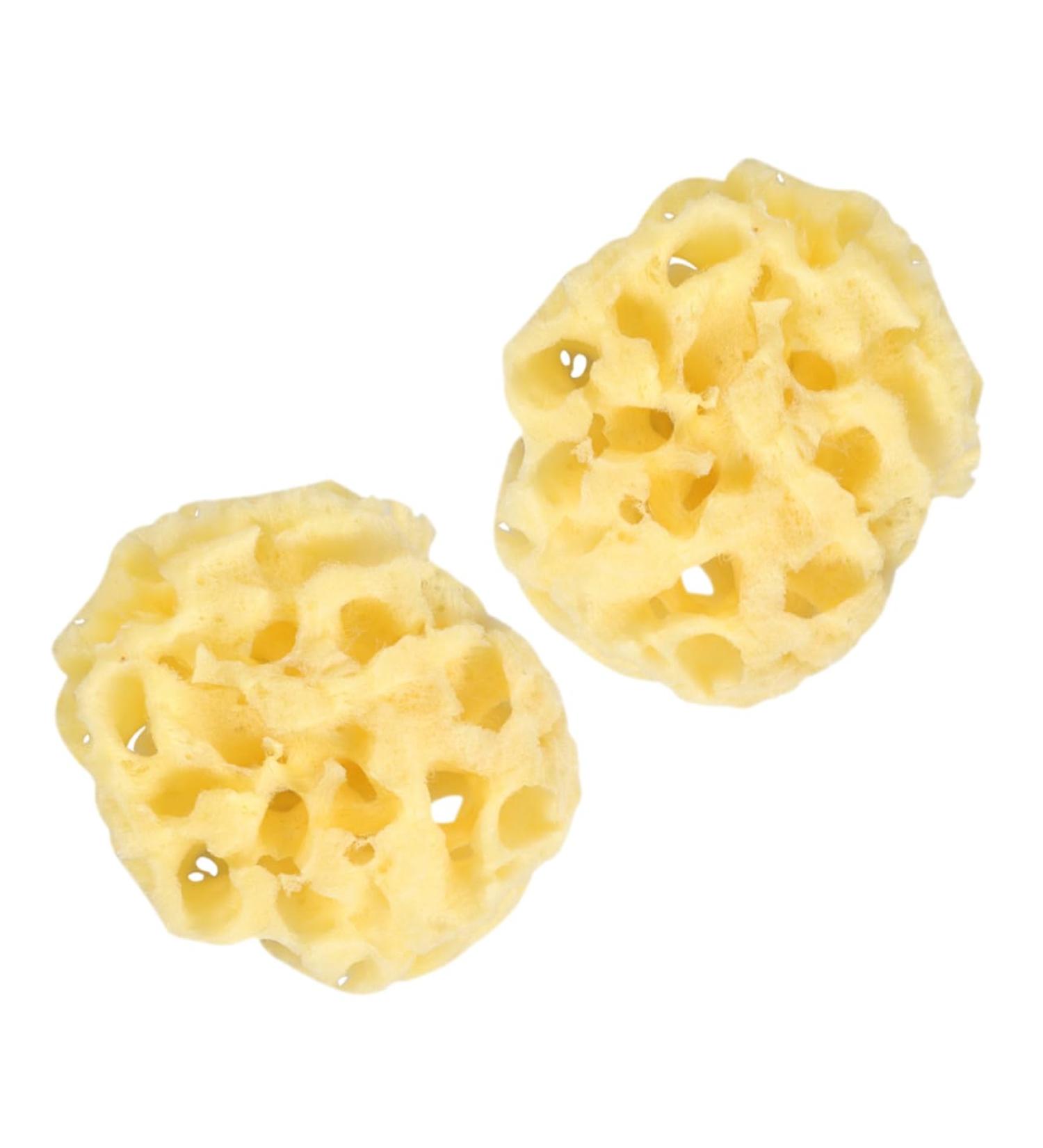 Zerodeko 2pcs Natural Children's Sponge Bath Ball - Exfoliating Shower Sponge & Body Scrubber | Eco-Friendly Bath Tools for Kids - Buy Online on GoSupps.com