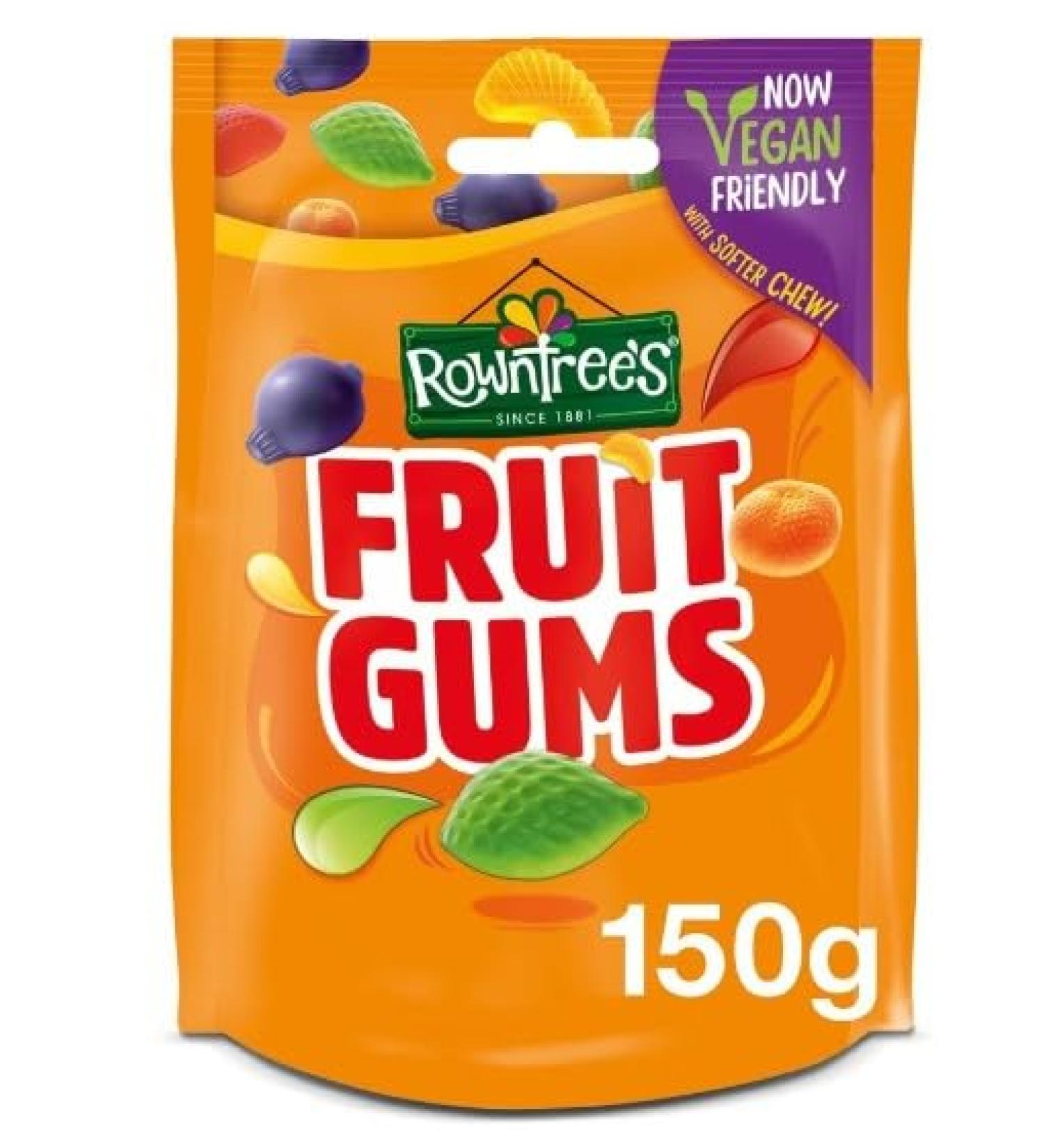 3 x Rowntree's Fruit Gums Sweets Sharing Bag 150g Delicious Tasty And Twisty Treat Gift Hamper For Birthday Christmas Easter Sold By Kidzbuzz - Buy Online on GoSupps.com