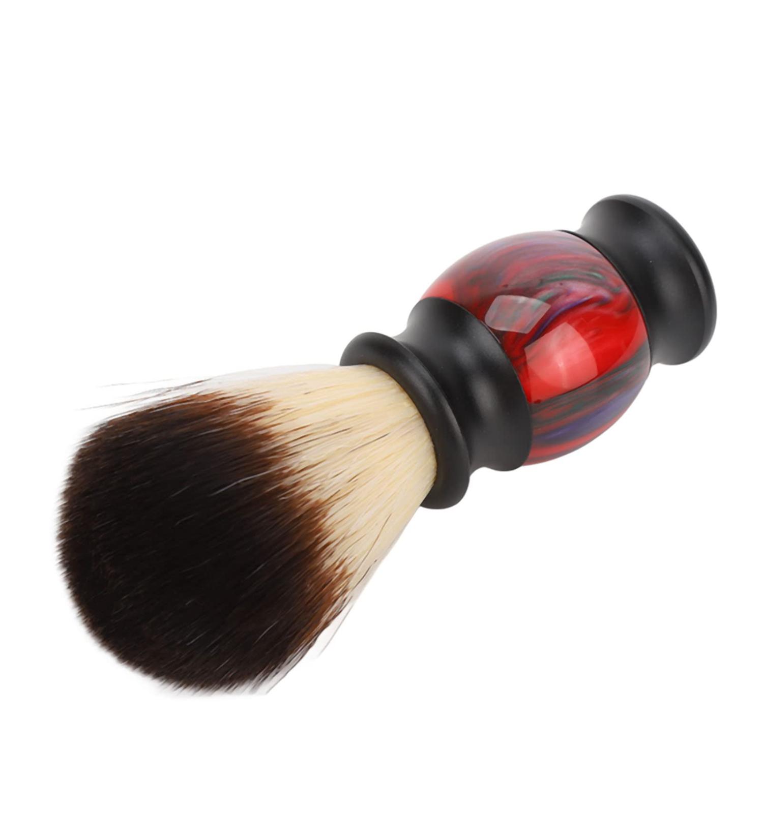 Mens Shaving Brush - Soft Bristle Beard Brush for Residue Removal & Grooming | Ideal for Male Beard Care - Buy Online on GoSupps.com