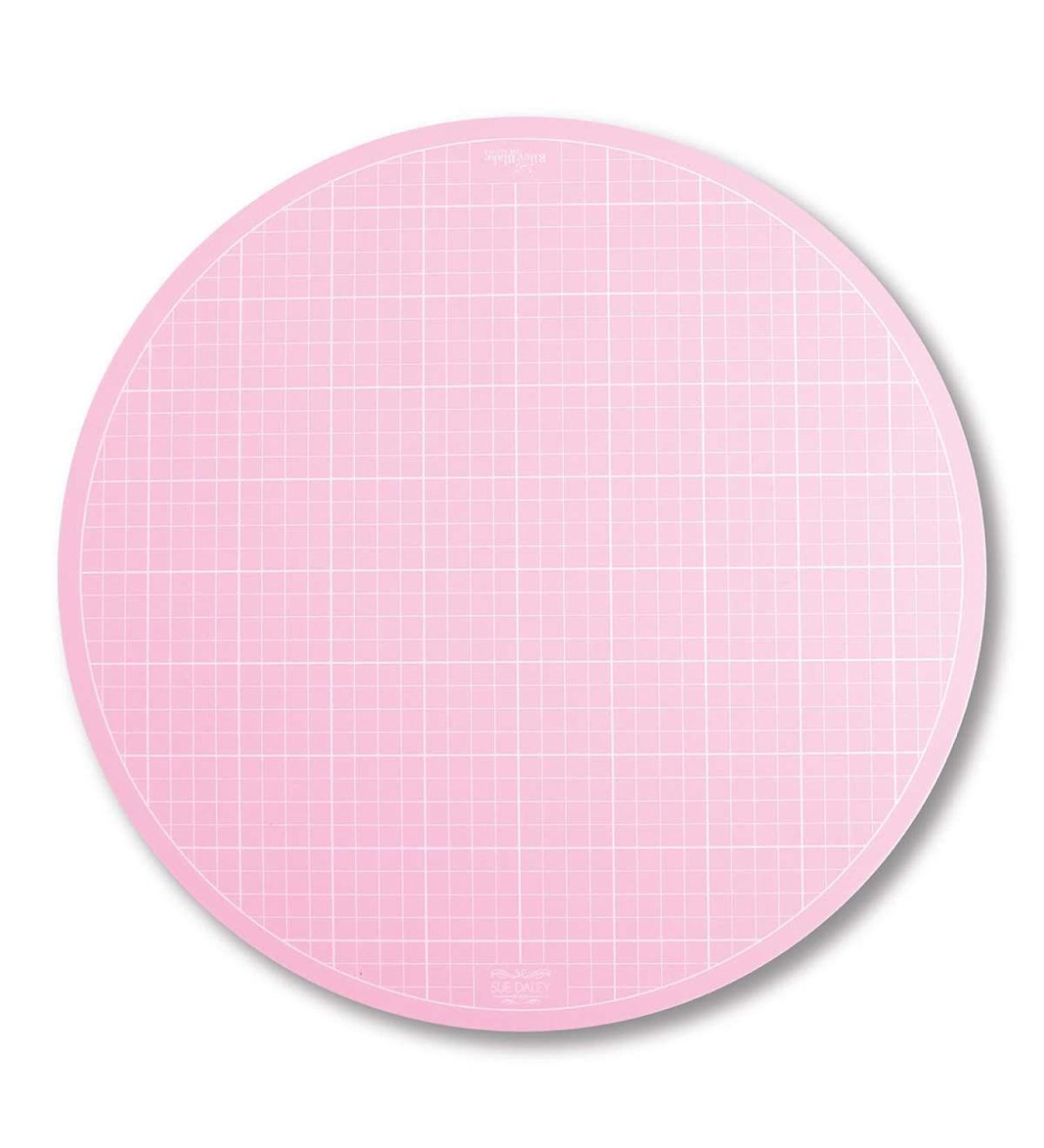 Sue Daley Designs Pink 10 Rotating Cutting Mat for EPP English Paper Piecing - Self Healing Mat for Patchwork, Sewing, and Quilting - Buy Online on GoSupps.com