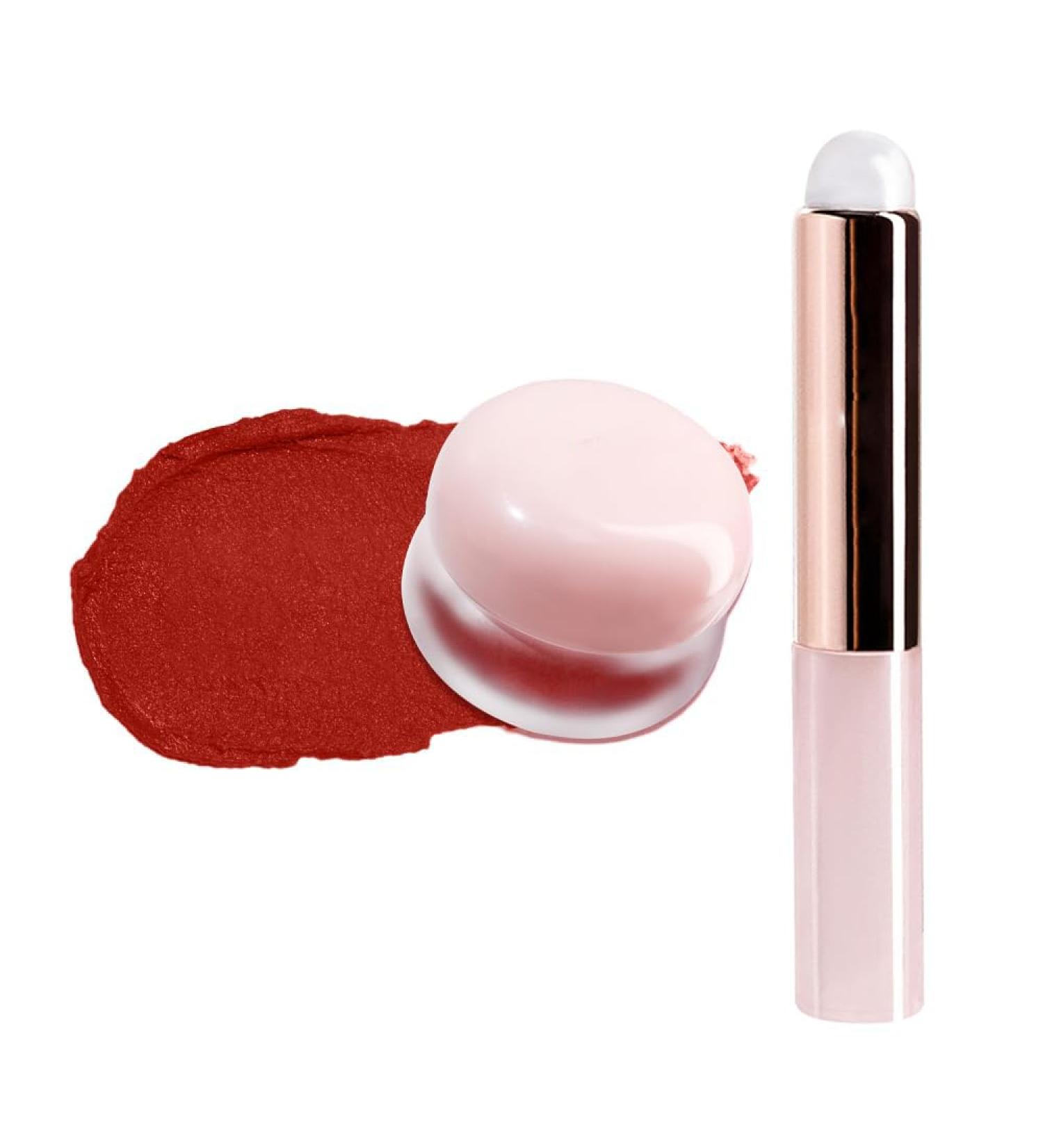 Lip Pudding Pot Blurred Lip and Cheek Pudding Pot Lip Makeup Blurred Makeup Blush Lightweight to Build Soft Matte Velvet Finish Multi-use (01#Meet) - Buy Online on GoSupps.com