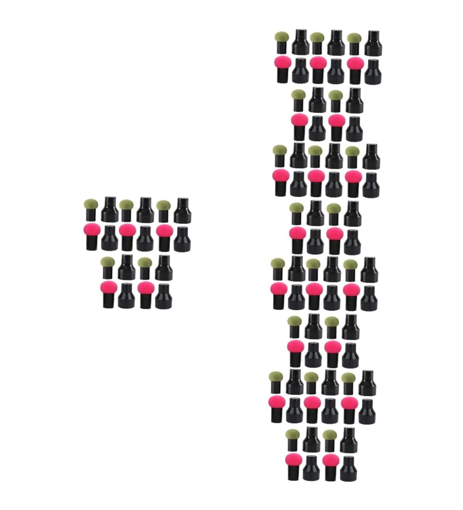 POPETPOP Simple Puff 50 Sets Mushroom Head Puff Wet and Dry Hydrophilic Polyurethane Dry Puff Girl Makeup Pad - Buy Online on GoSupps.com