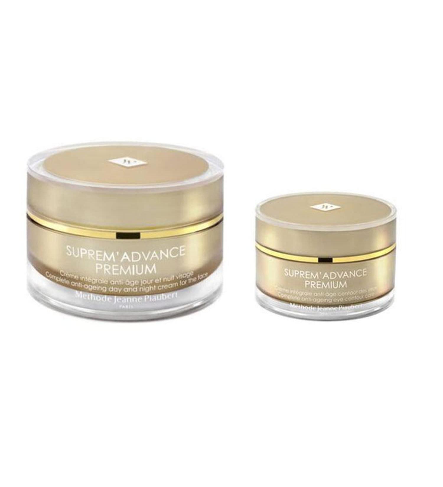 M thode Jeanne Piaubert Jeanne Piaubert women's cosmetics anti-wrinkle face cream Suprem'Advance Premium cream 50 ml eye contour cream 15 ml