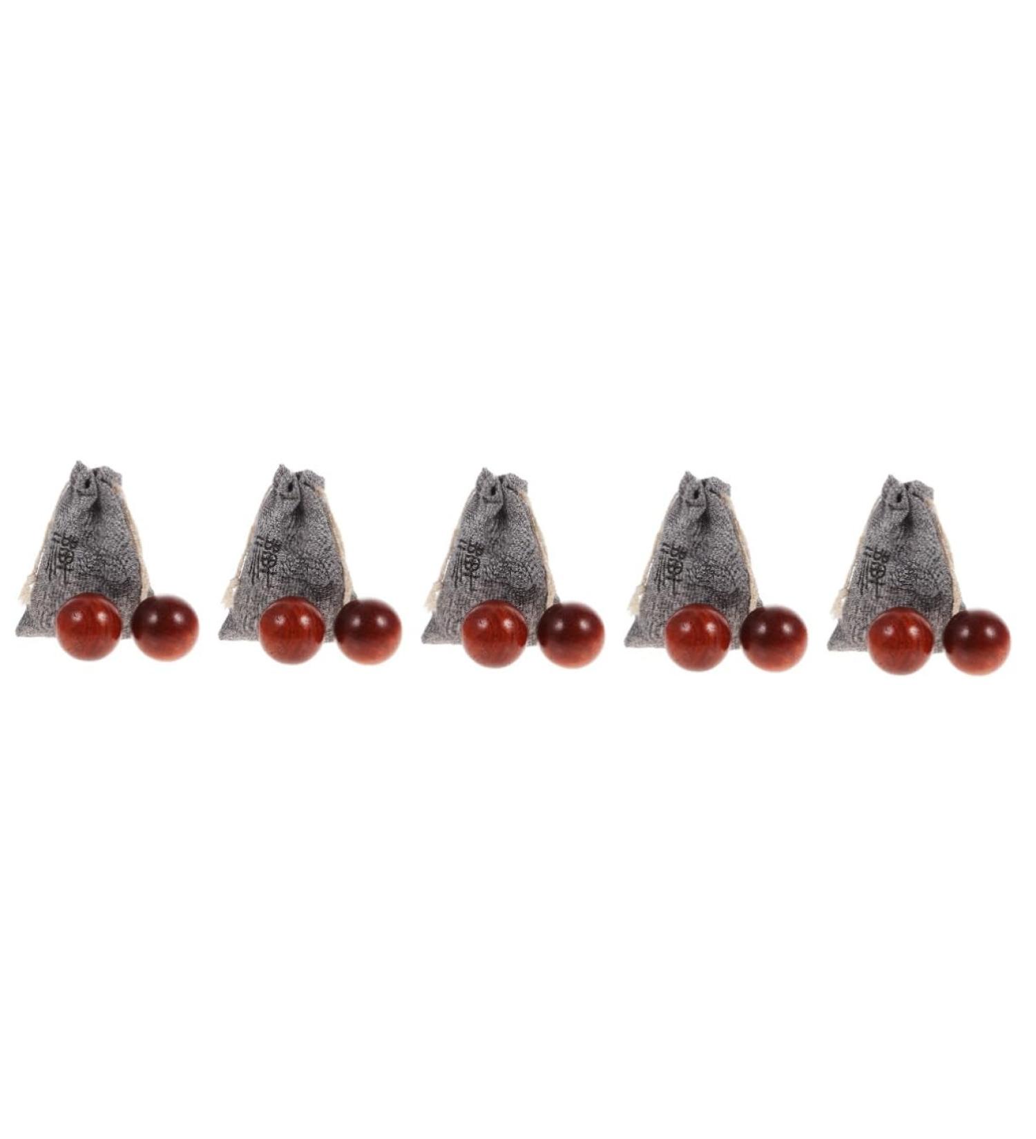 Buy Healvian Hand Massage Balls - 5 Sets Wooden Fitness & Therapy Balls for Hand Exercises - Portable Rosewood Handball Massagers - Buy Online on GoSupps.com