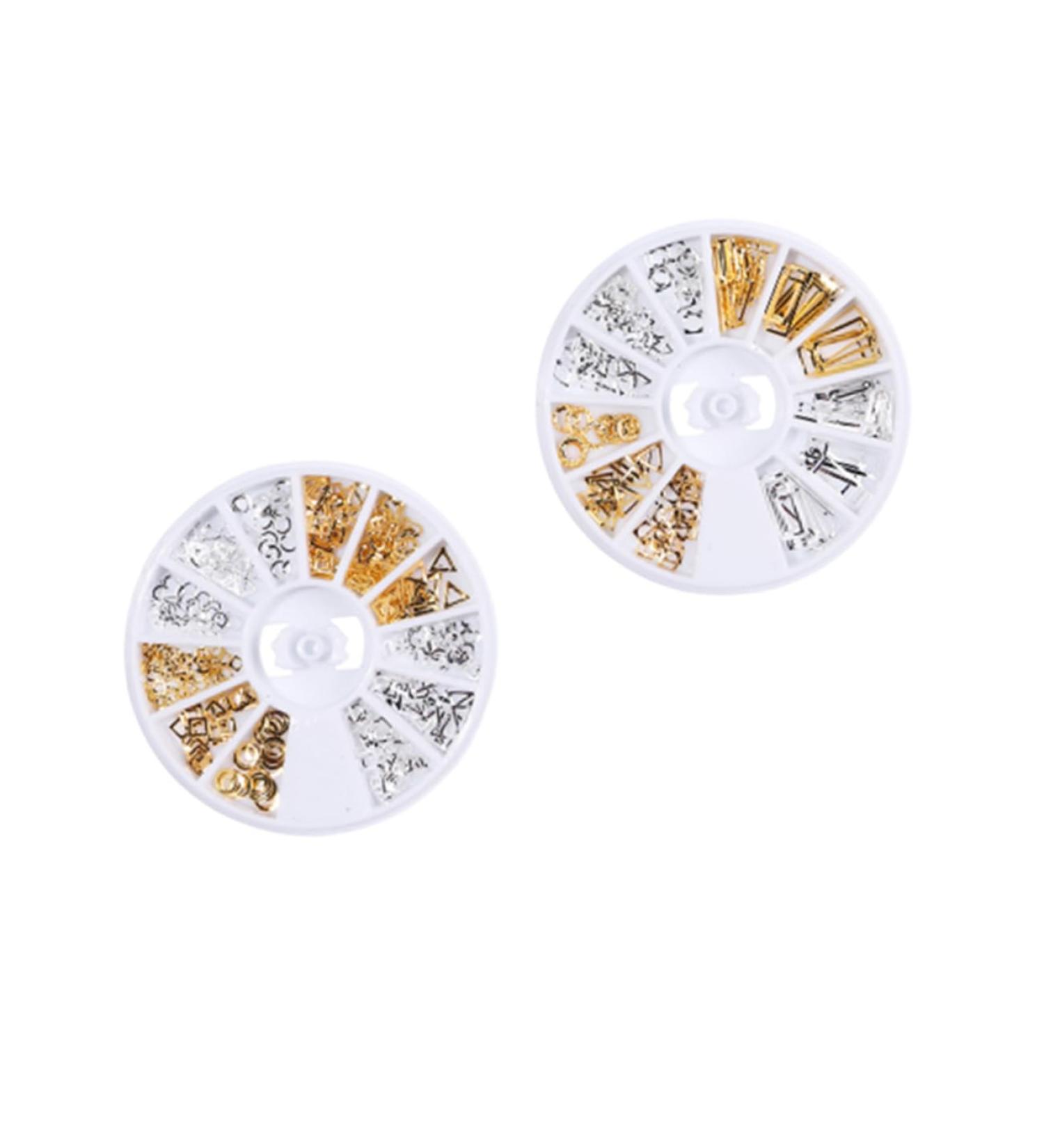 minkissy 2 Boxes Nail Art Goldendoodle Ornament Nail Rivets Studs Metal Decor Gold Metal Nail Studs Nails Jewelry Art Decoration Rivets for Metal Nails Rhinestones Metal Rivet Gem 3D Mix - Buy Online on GoSupps.com