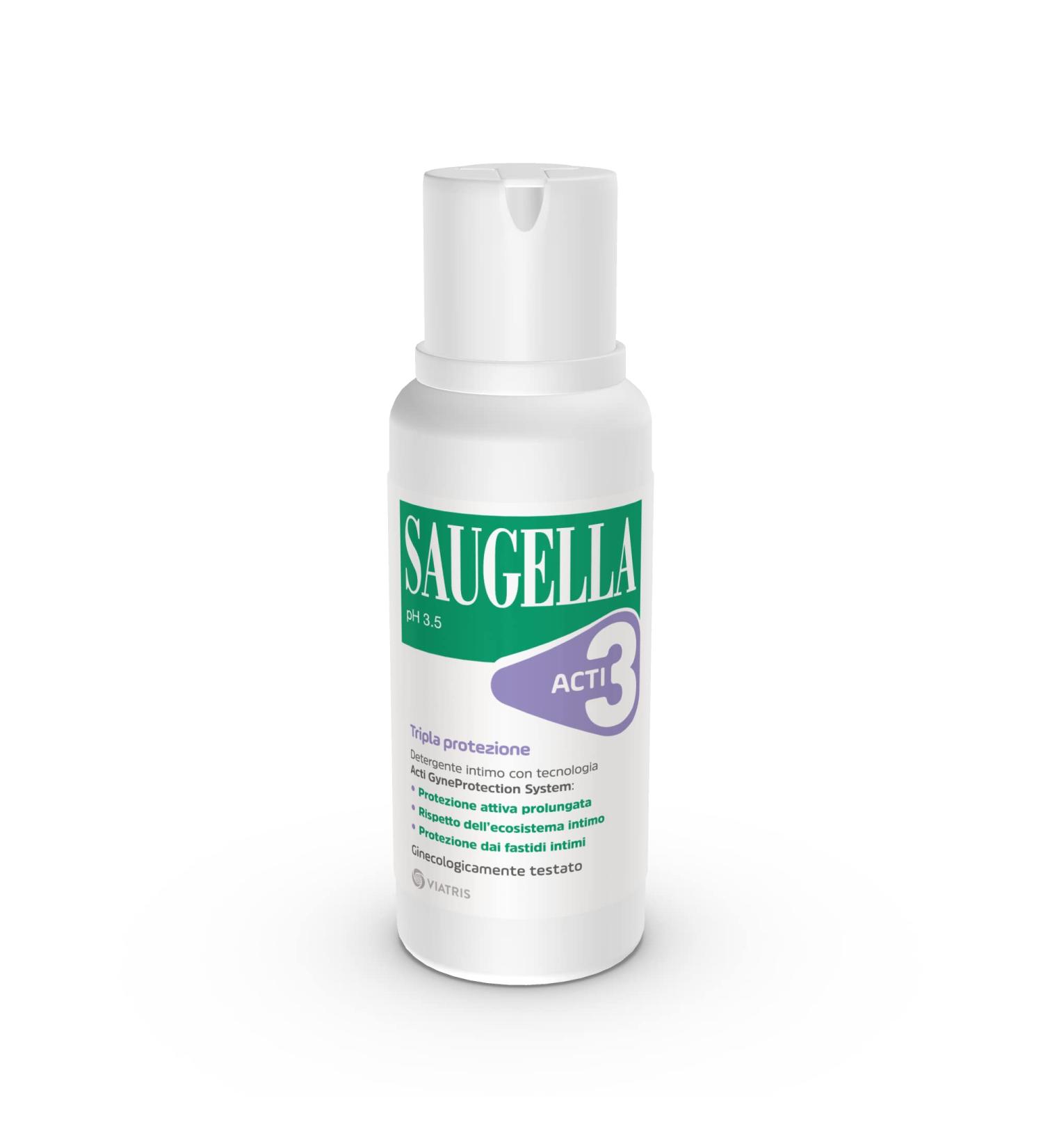 Saugella Acti3 Triple Protection with Zinc - 250ml Intimate Care | International Shipping Available - Buy Online on GoSupps.com