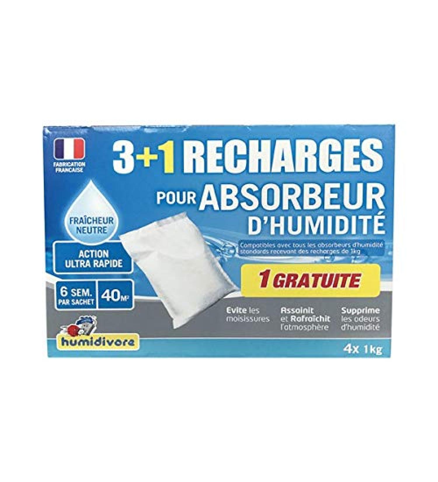 Refill pack for moisture absorber neutral 3 pieces + 1 free