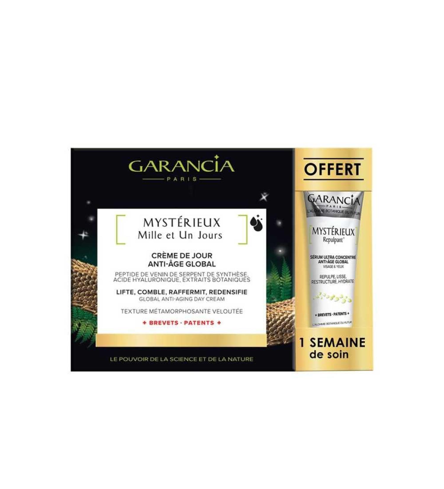 Garancia Myst rieux Mille et Un Jours Global Anti-Ageing Day Cream 30ml + Repulpant 5ml Free