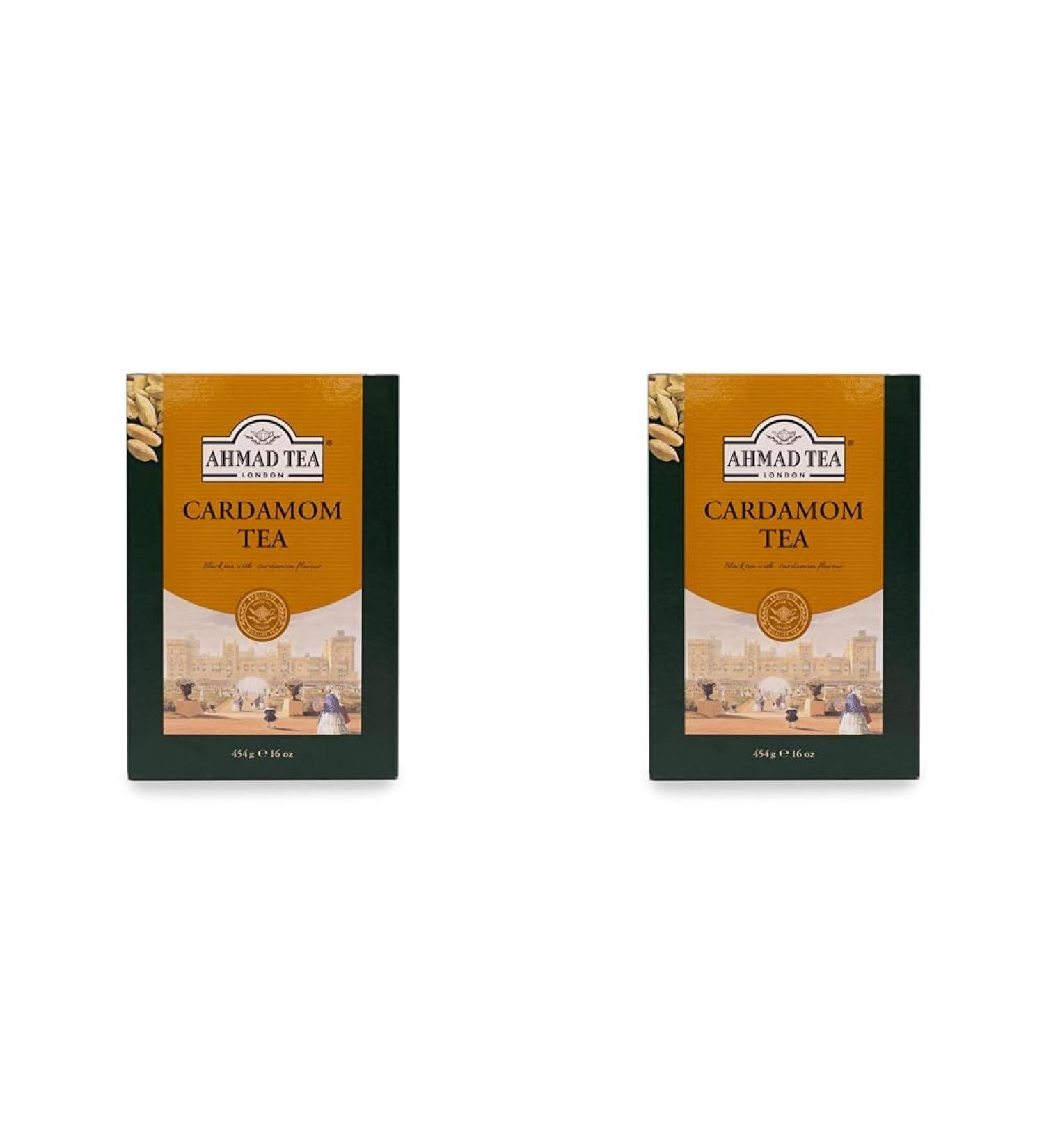 Ahmad Tea Cardamom Tea - 500g Loose Kenyan Black Tea - Buy Pack of 2 Online - International Shipping Available - Buy Online on GoSupps.com