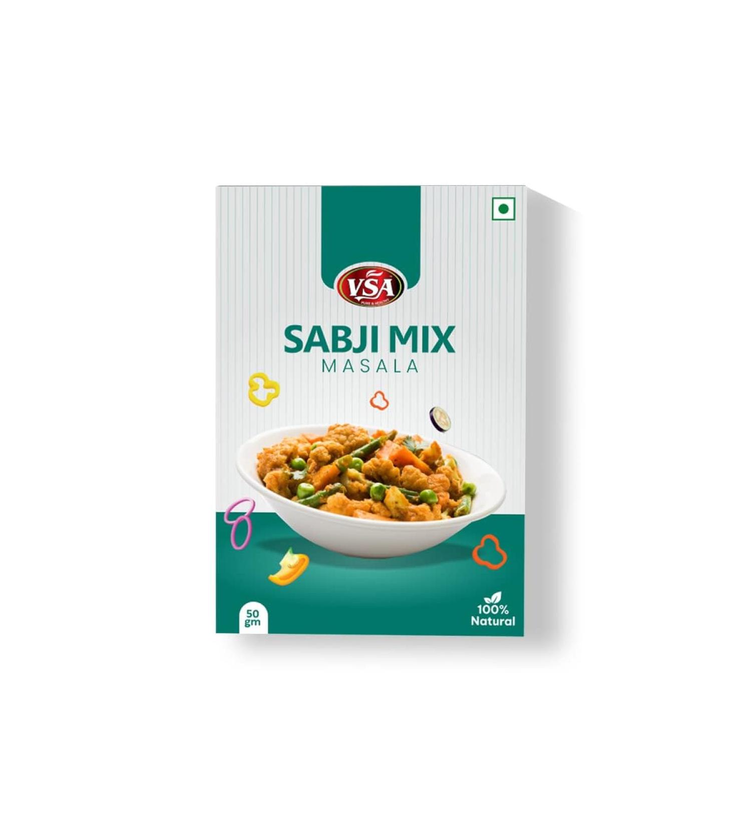 VSA Mix Masala Powder Box Pack 50 Gm - Buy Online on GoSupps.com