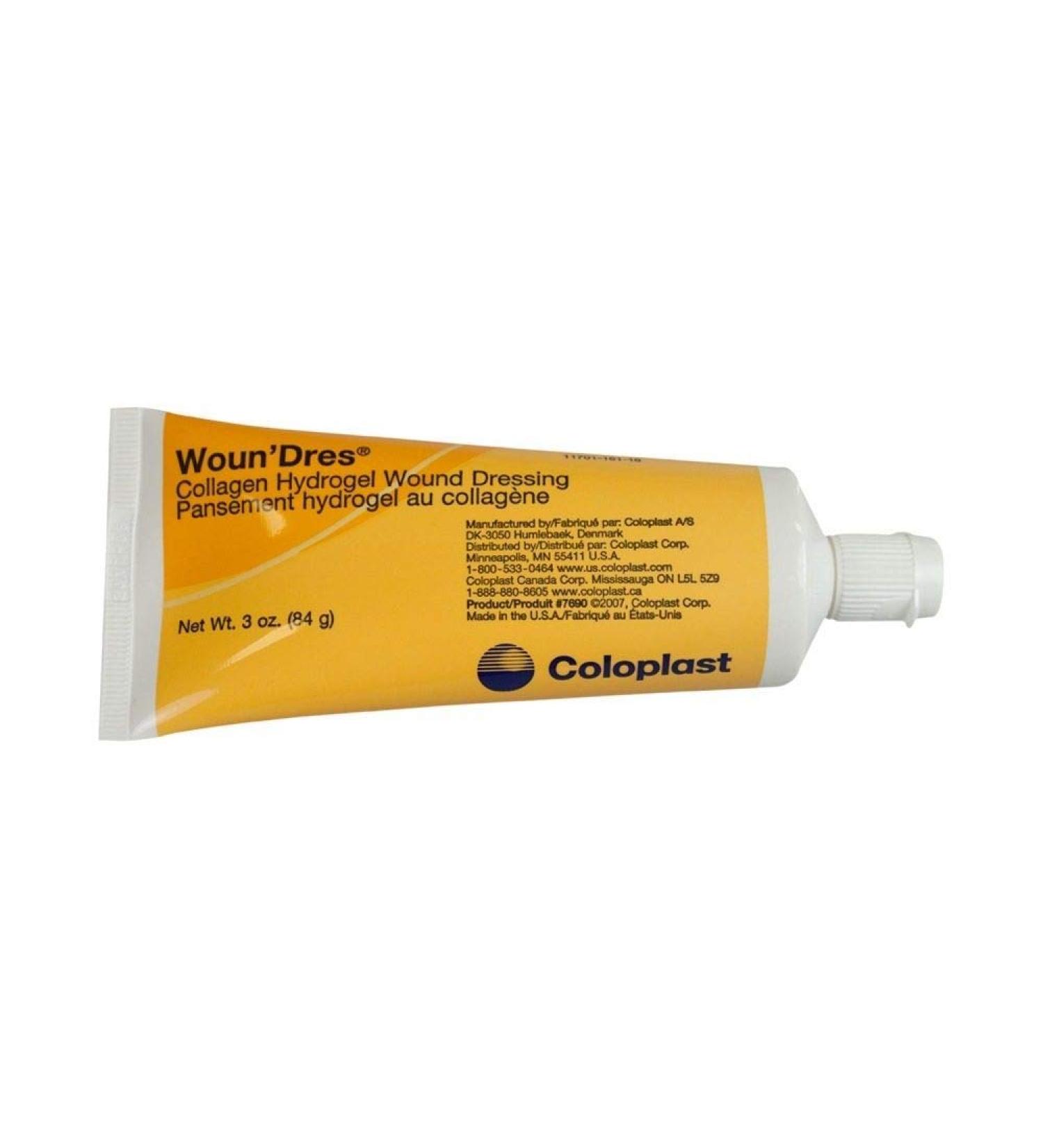 Coloplast Woun'dres Collagen Hydrogel Dressing 3Oz Latex-free Clear Amorphous (1 Tube)