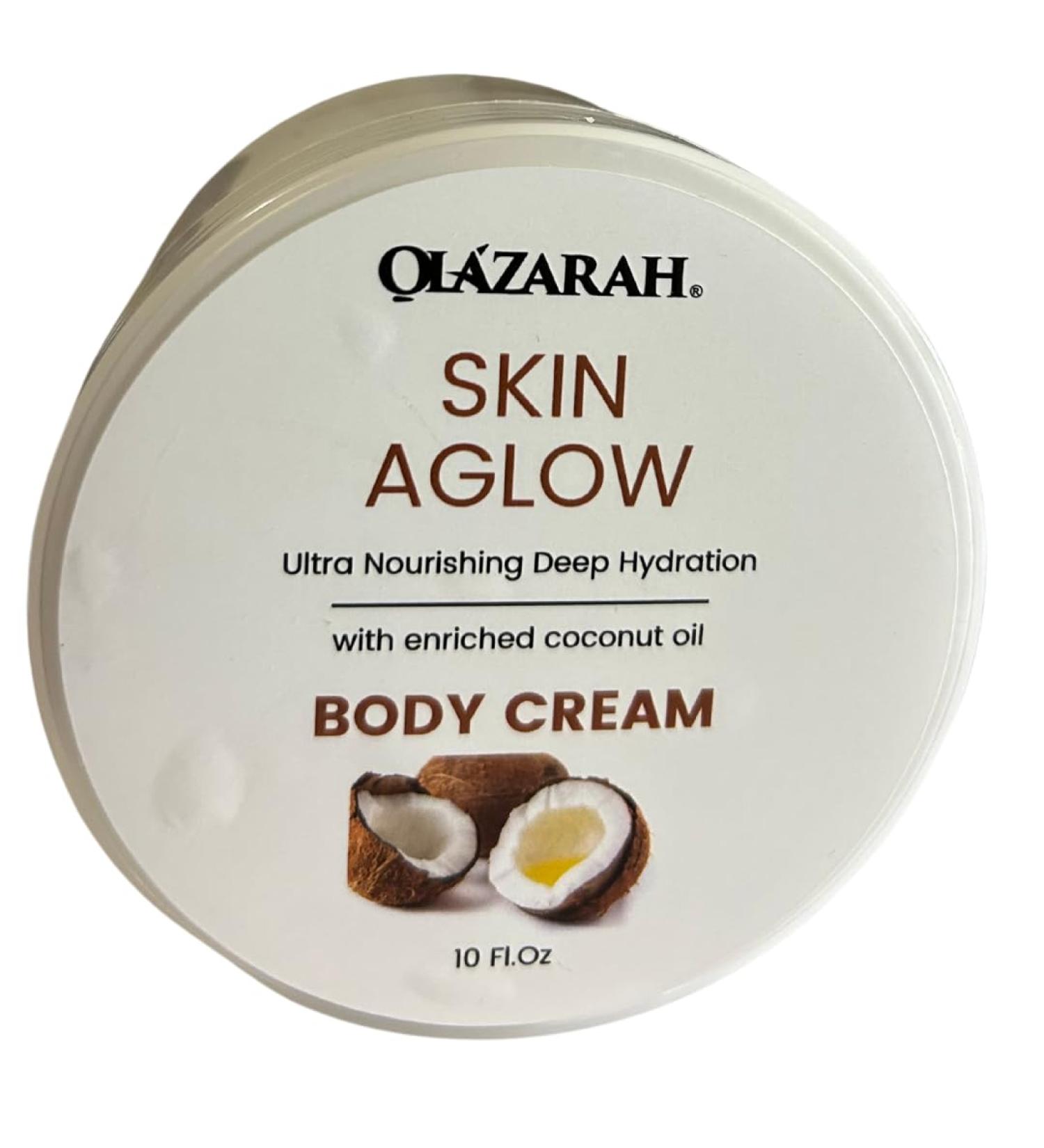 OLAZARAH Coconut Body Cream w/Ultra Nourishing Deep Hydration for Lasting Moisture Smoothness Silky Soft Skin: Infused with Organic Coconut oil 10 Fl. oz. - Buy Online on GoSupps.com