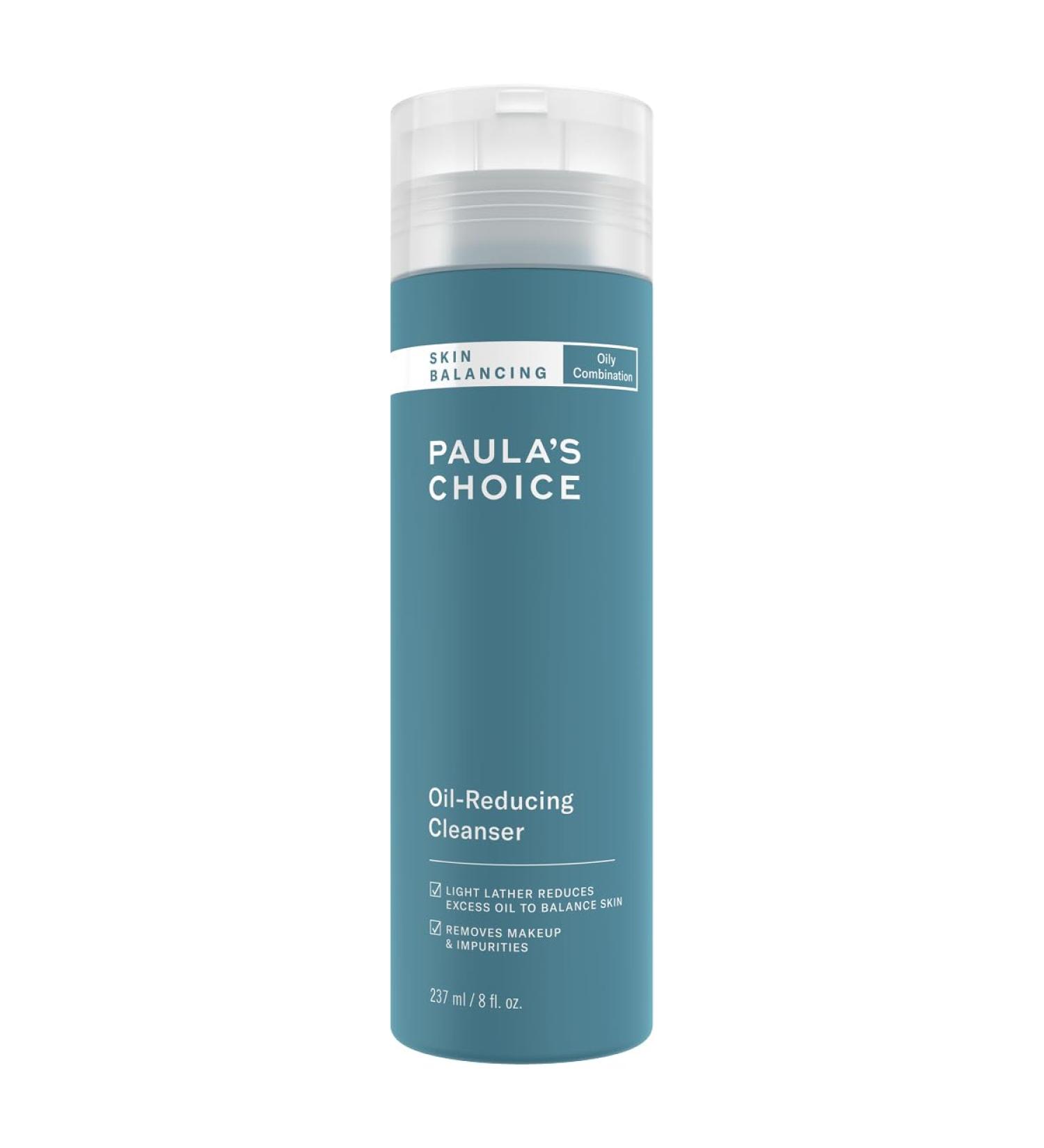 Paula's Choice SKIN BALANCING Facial Cleanser - Face Cleansing Oil Removes Blackheads Blemishes and Enlarged Pores - with Aloe Vera - For Combination to Oily Skin - 237 ml - Buy Online on GoSupps.com