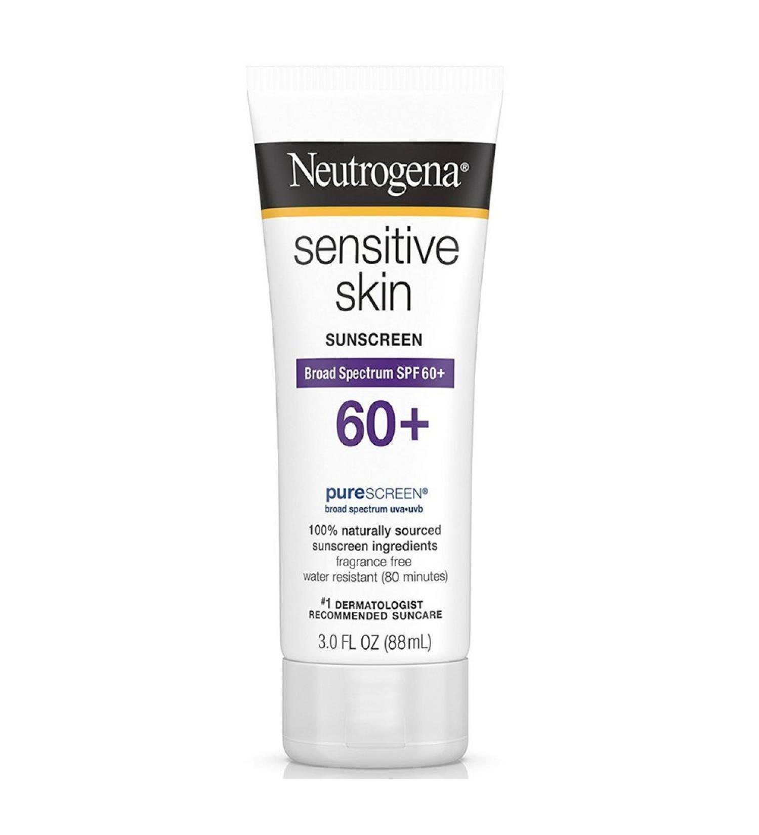 x Neutrogena sunscreen for sensitive skin facial lotion SPF 60 (protects sensitive skin)