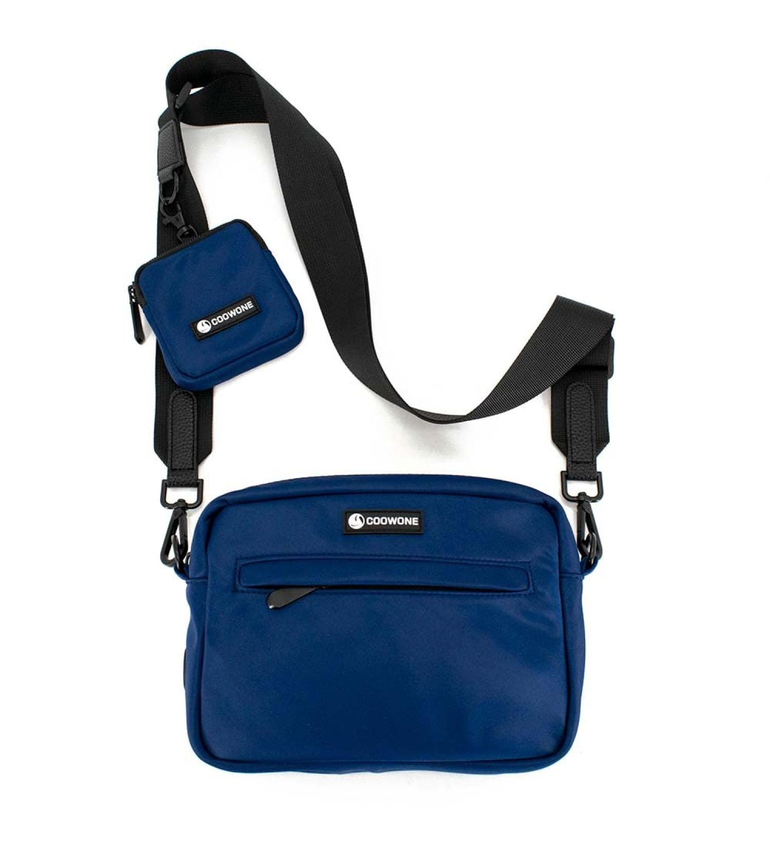 Coowone Waterproof Dog Treats & Training Bag - Adjustable Shoulder Bag with Feces Dispenser | Blue - Buy Online on GoSupps.com