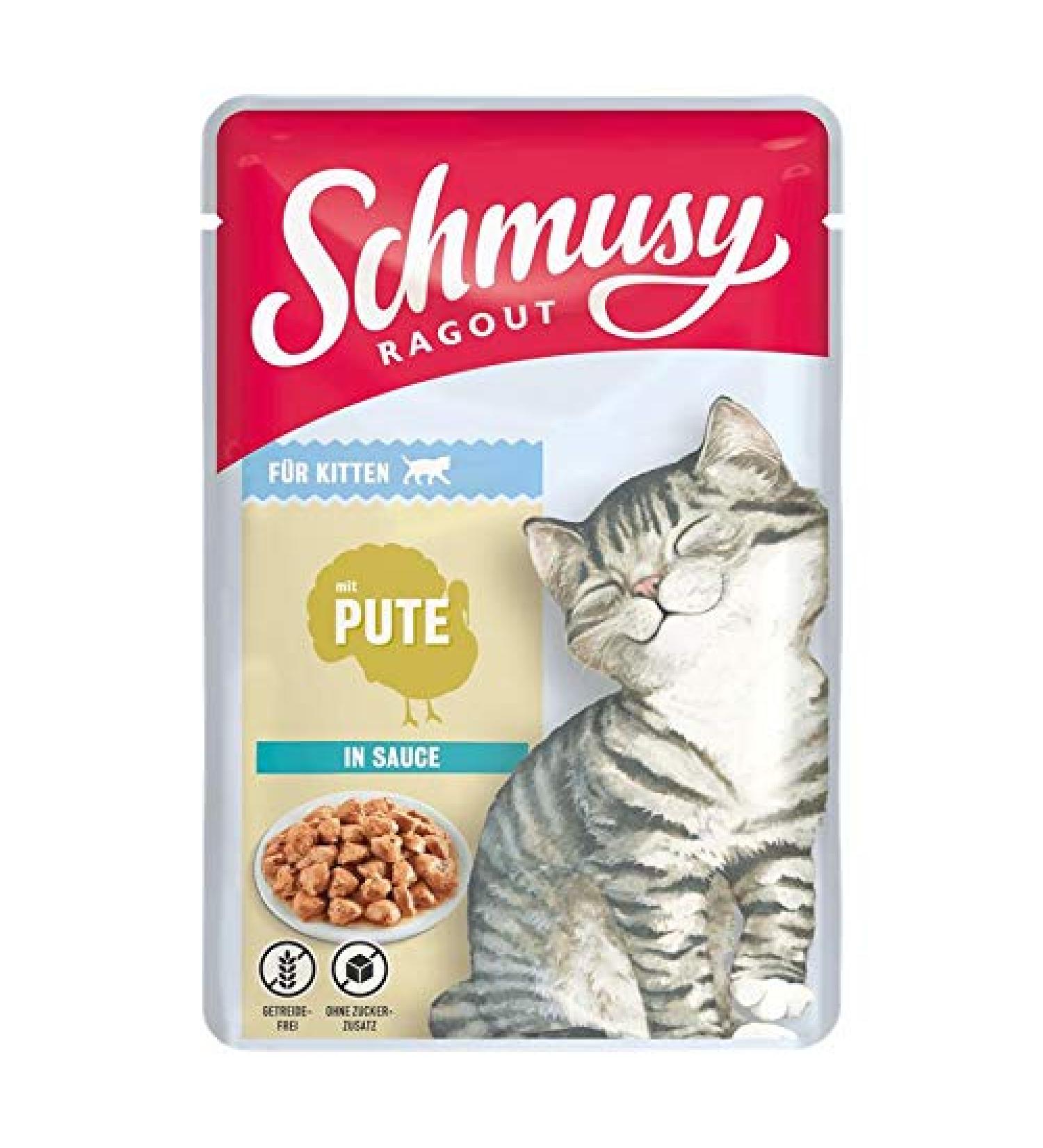 Schmusy Ragout Kitten mit Pute in Sauce 100g (Menge: 22 je Bestelleinheit)