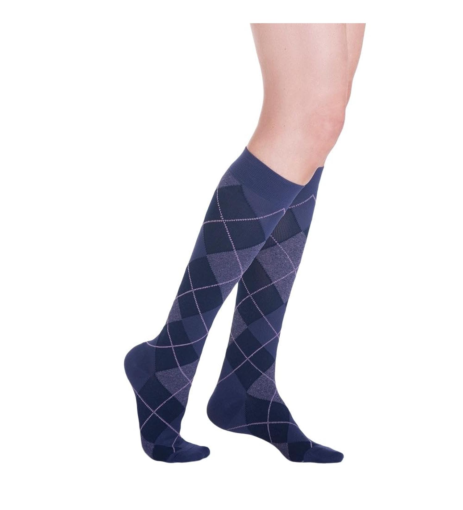 Buy SIGVARIS Women's Microfiber Patterns 143 Calf High Compression Socks 15-20mmHg - International Shipping Available - Buy Online on GoSupps.com