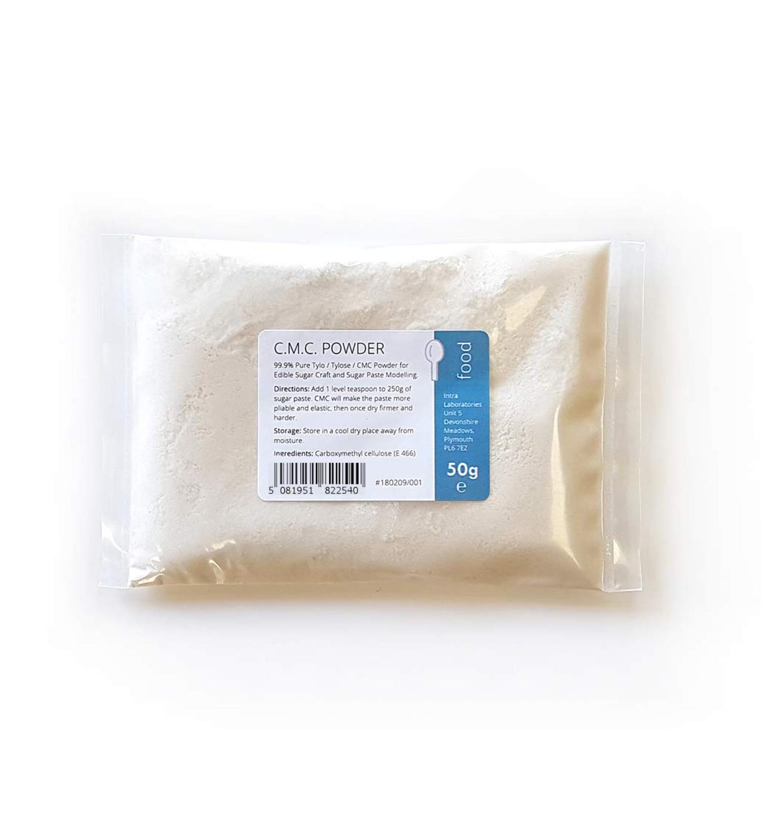 Intralabs Pure CMC Powder 50g Tylo Tylose Gum Tragacanth Sub Cake Edible Glue Sugarpaste