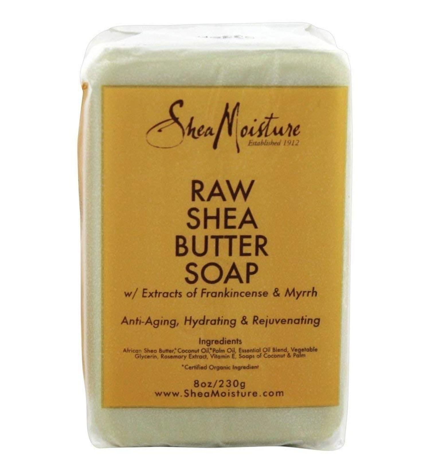 Shea Moisture Raw Butter Bar Soap 8 Ounce Pack of 2
